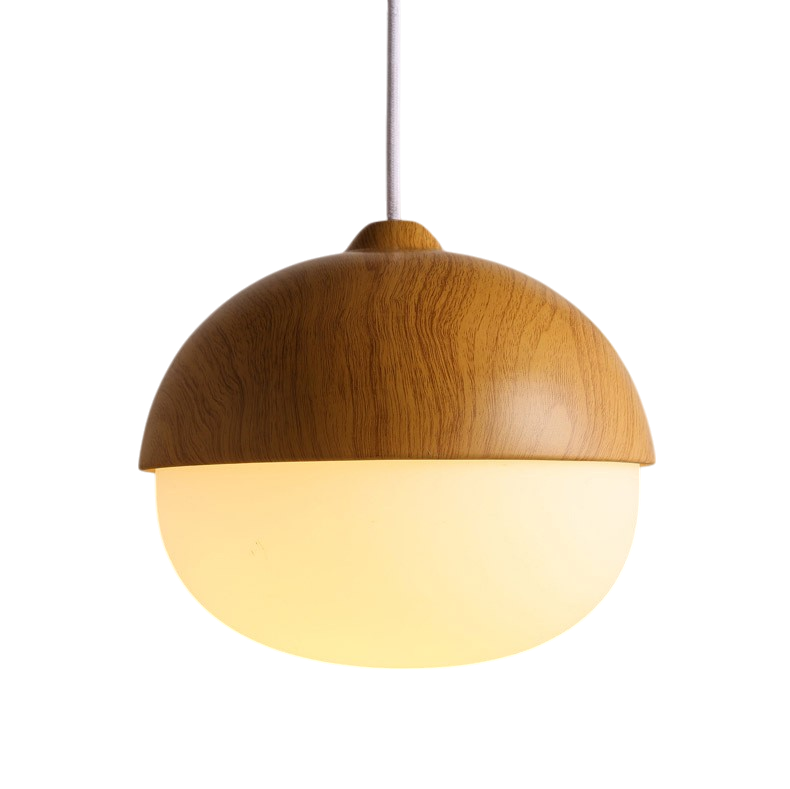 Nordische Pendelleuchte aus Holz