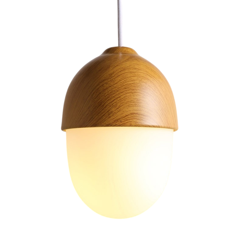 Nordische Pendelleuchte aus Holz