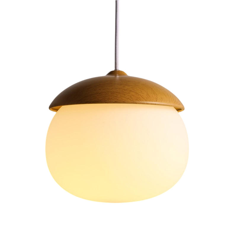 Nordische Pendelleuchte aus Holz
