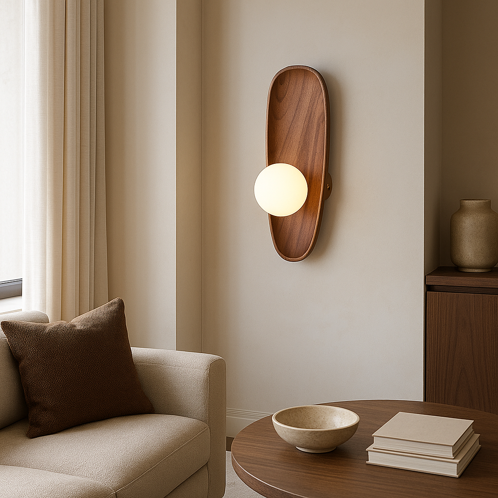 Mirdor Wandleuchte aus Holz