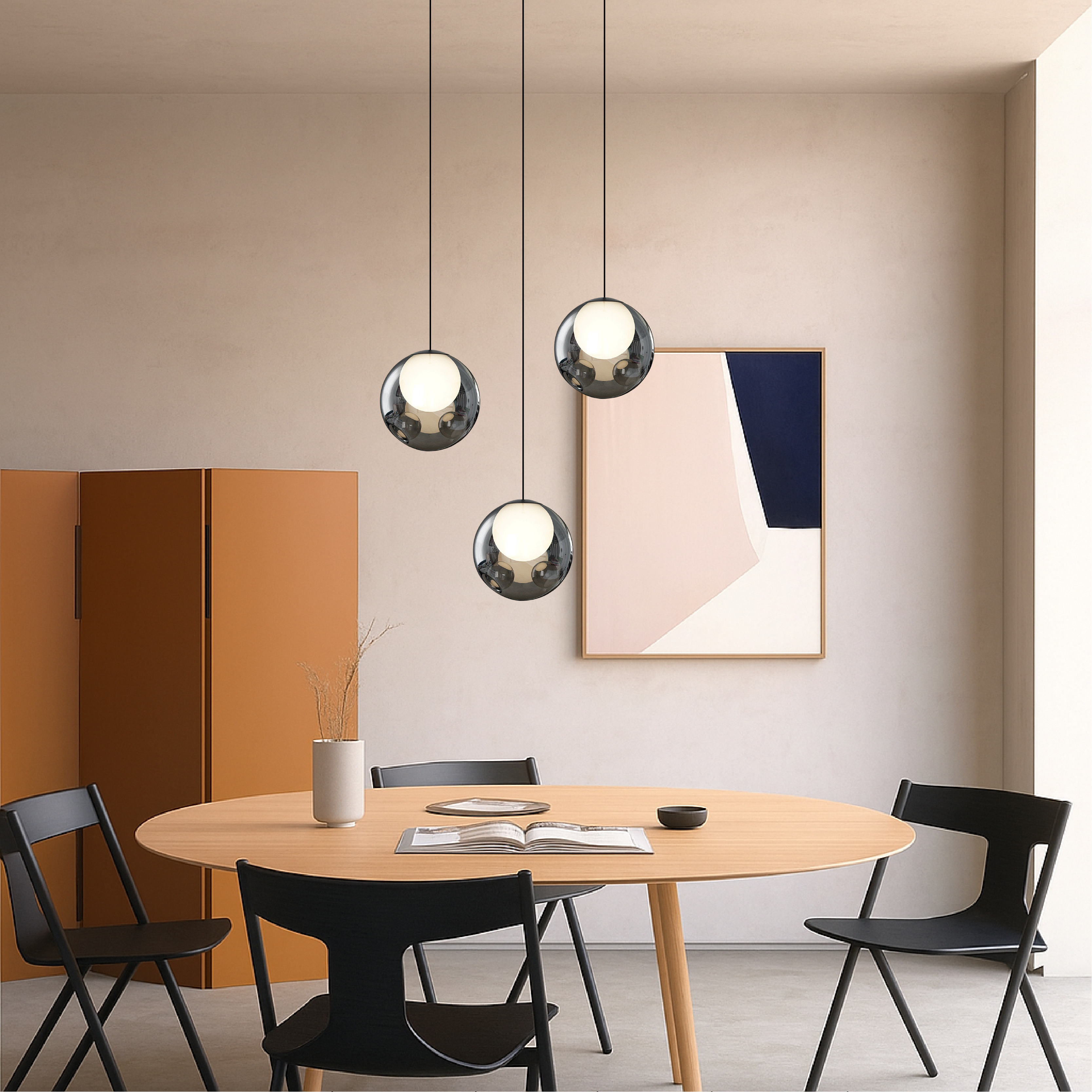 Italienische Glas-Pendelleuchte