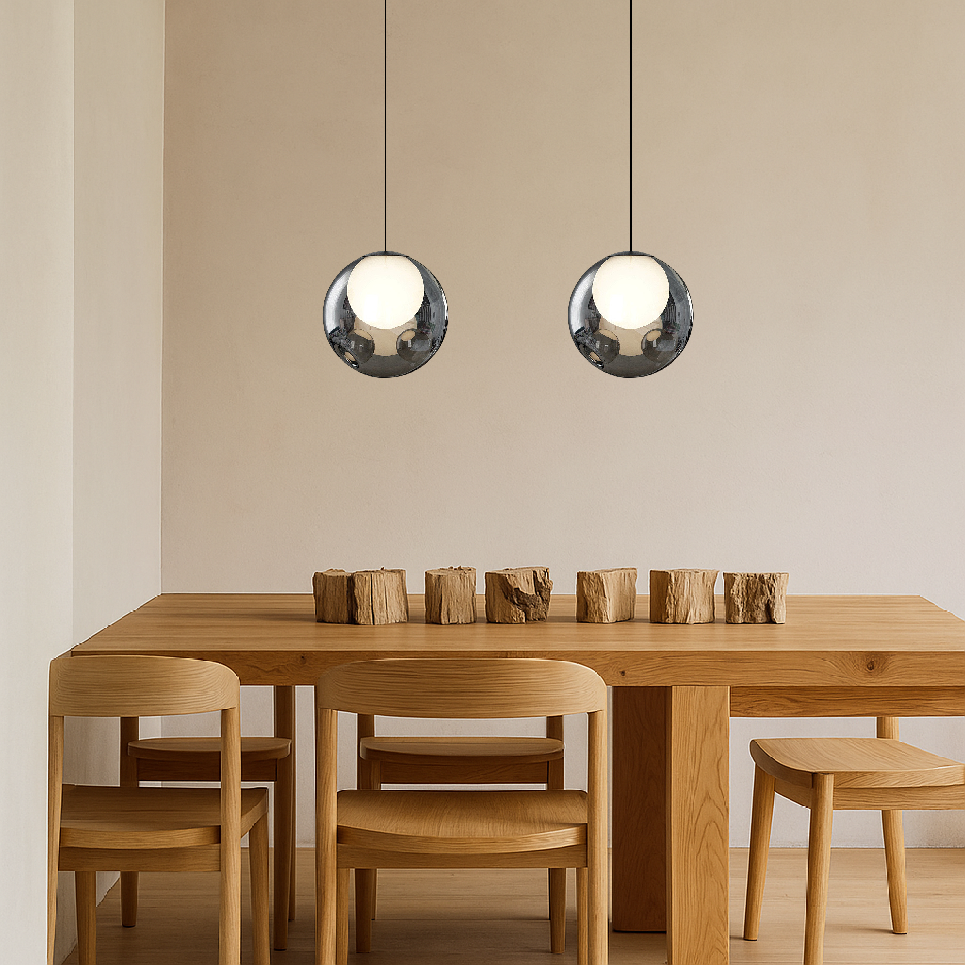 Italienische Glas-Pendelleuchte