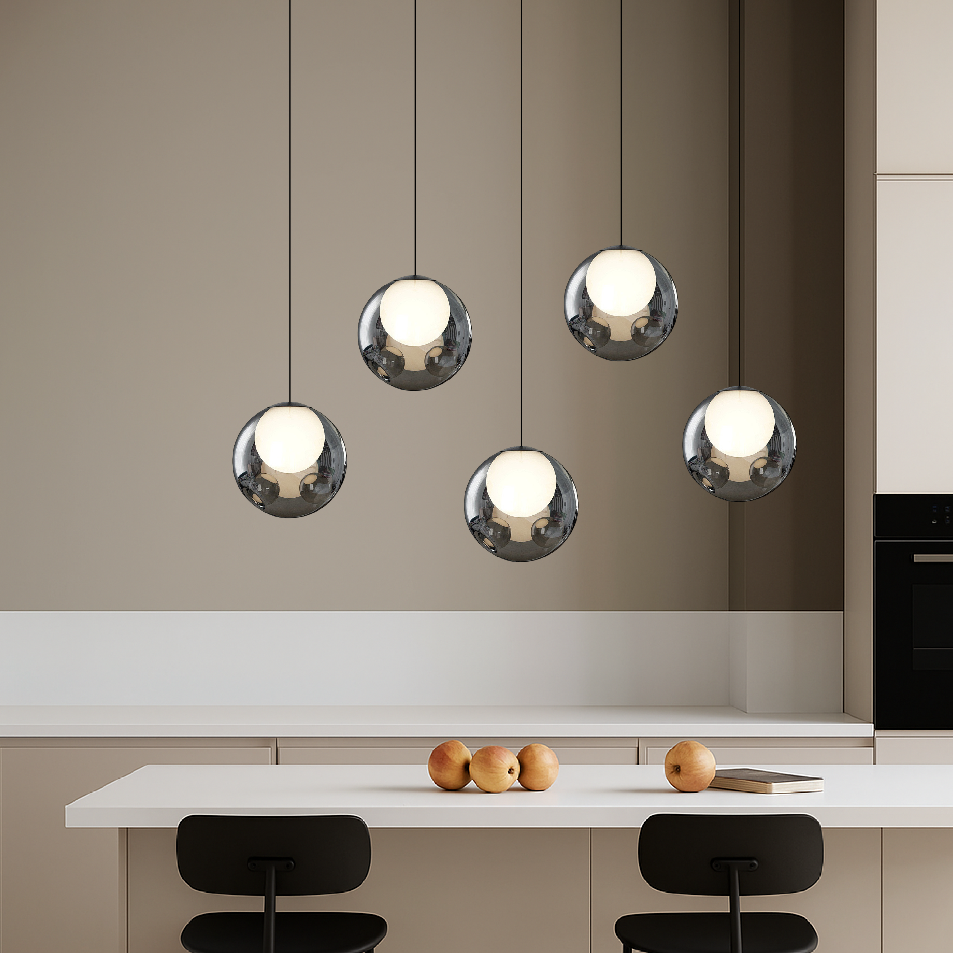 Italienische Glas-Pendelleuchte
