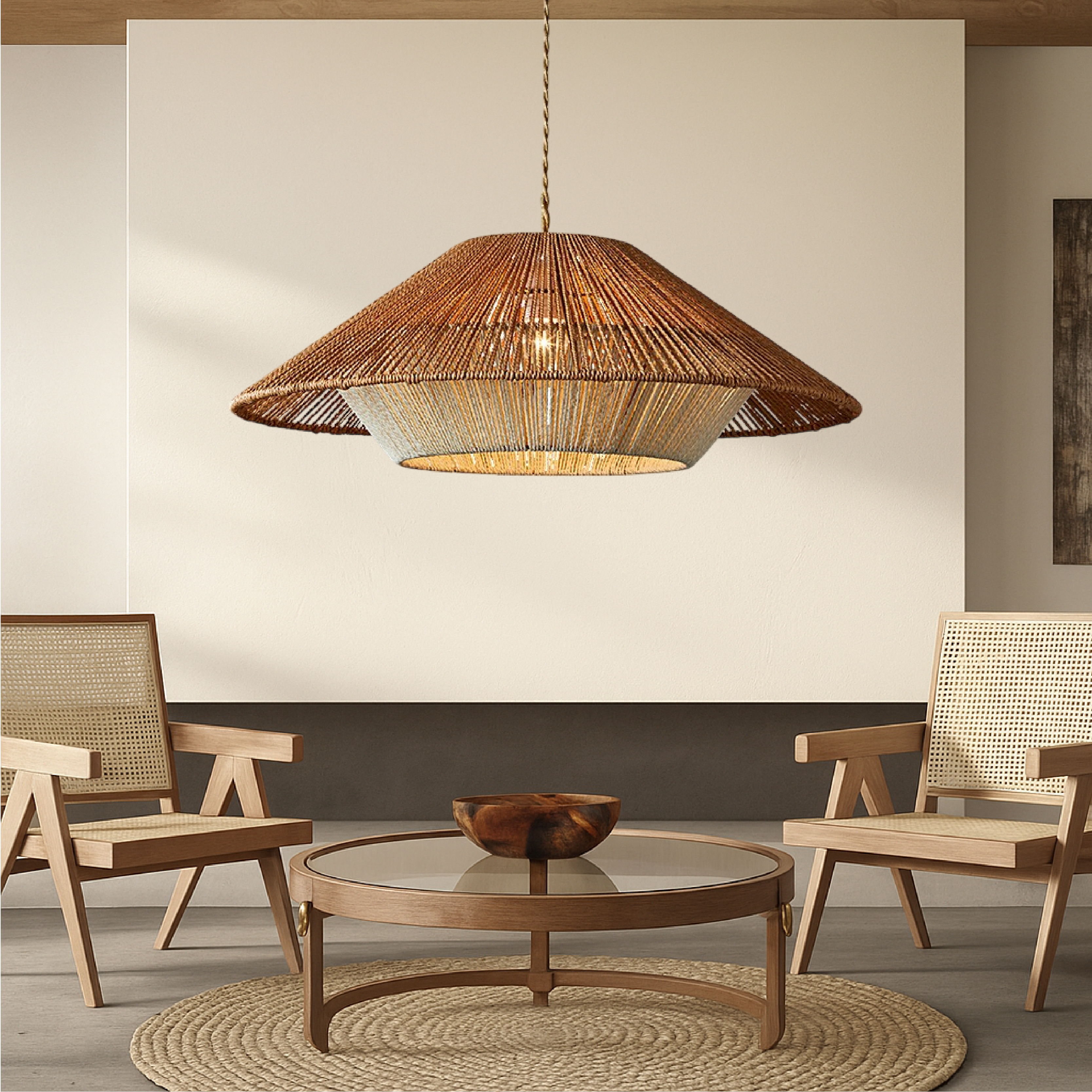 Bamboo Woven Pendelleuchte