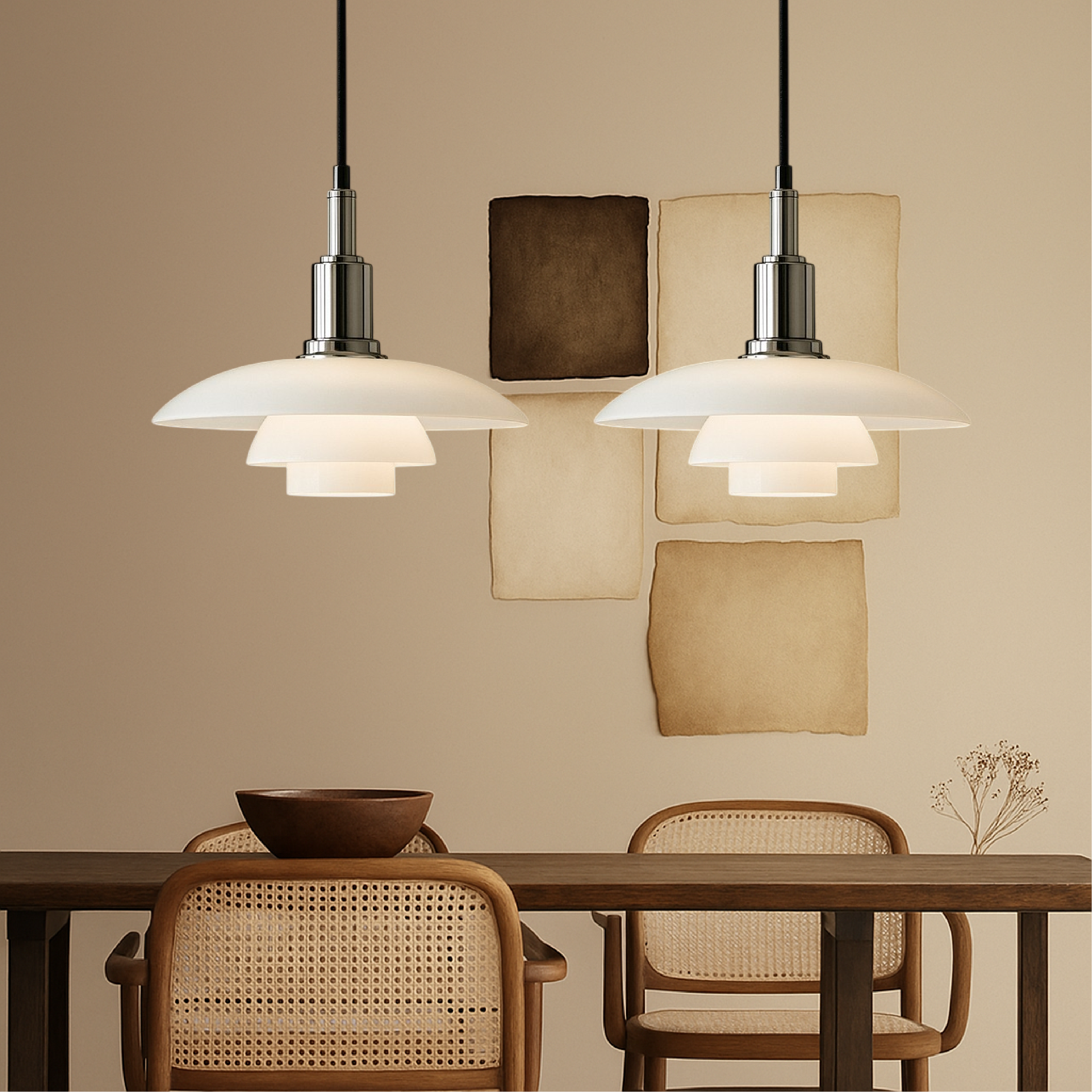 2/3 Kopf Dänische Designer Pendelleuchte