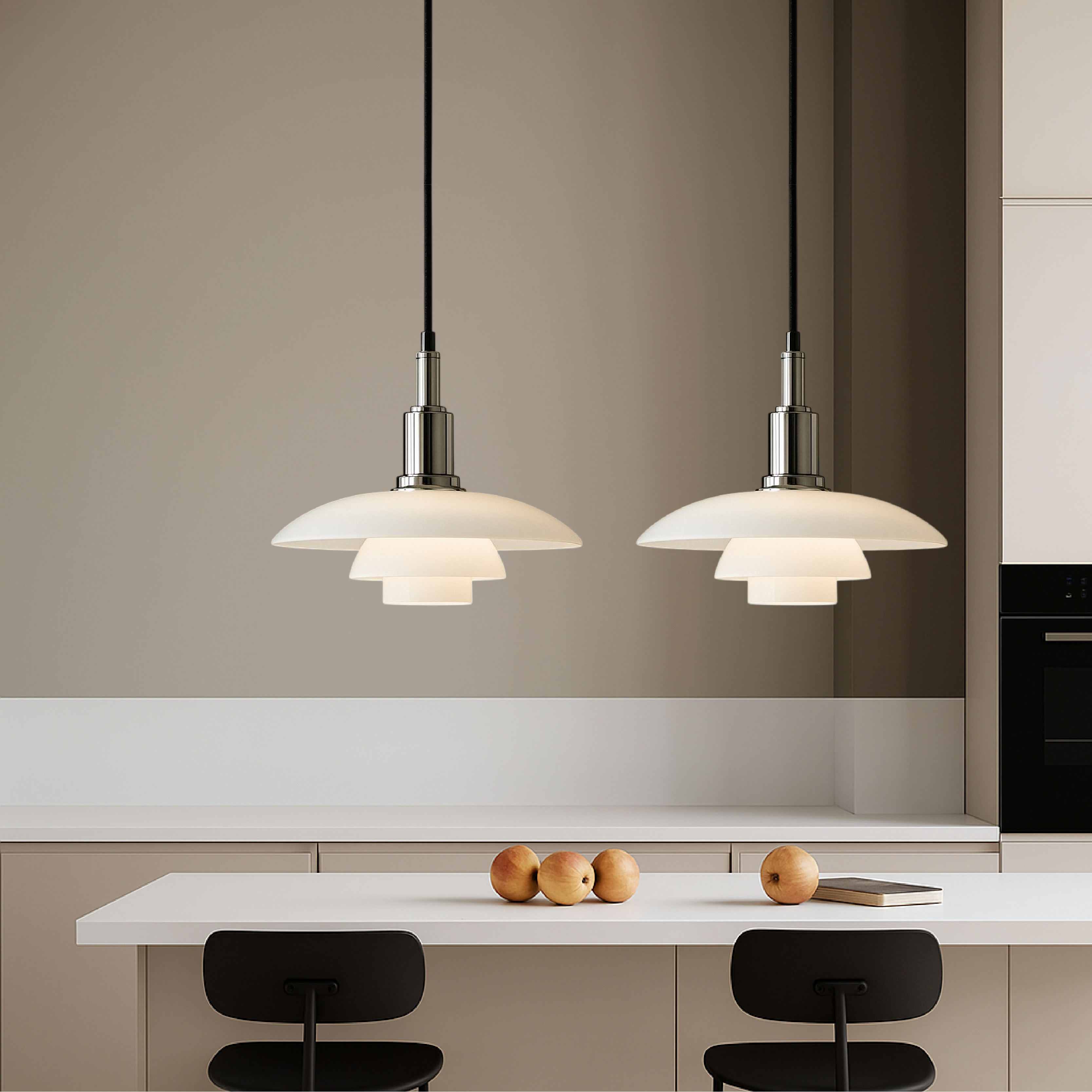 2/3 Kopf Dänische Designer Pendelleuchte