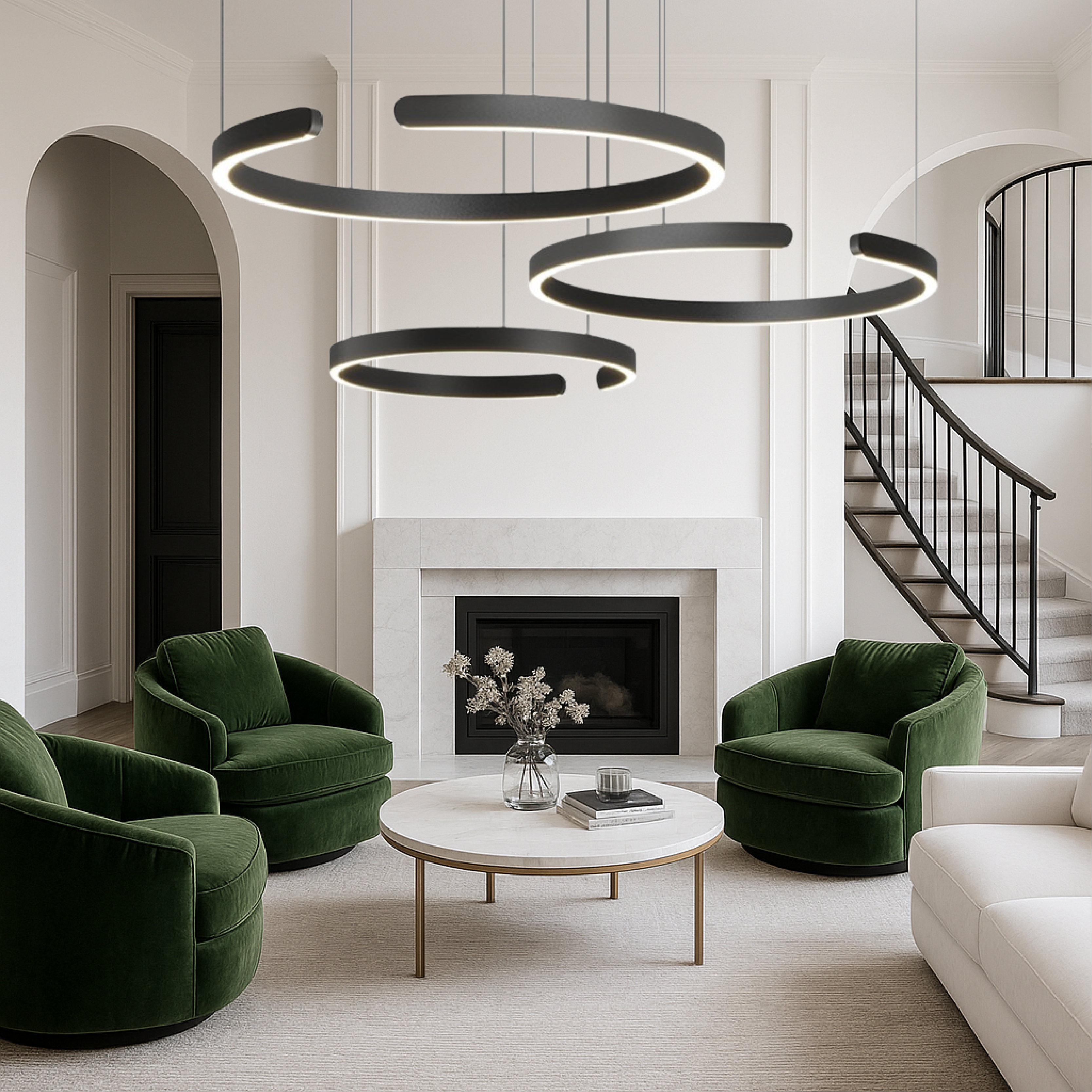 3-Ringe Nordic Pendelleuchte