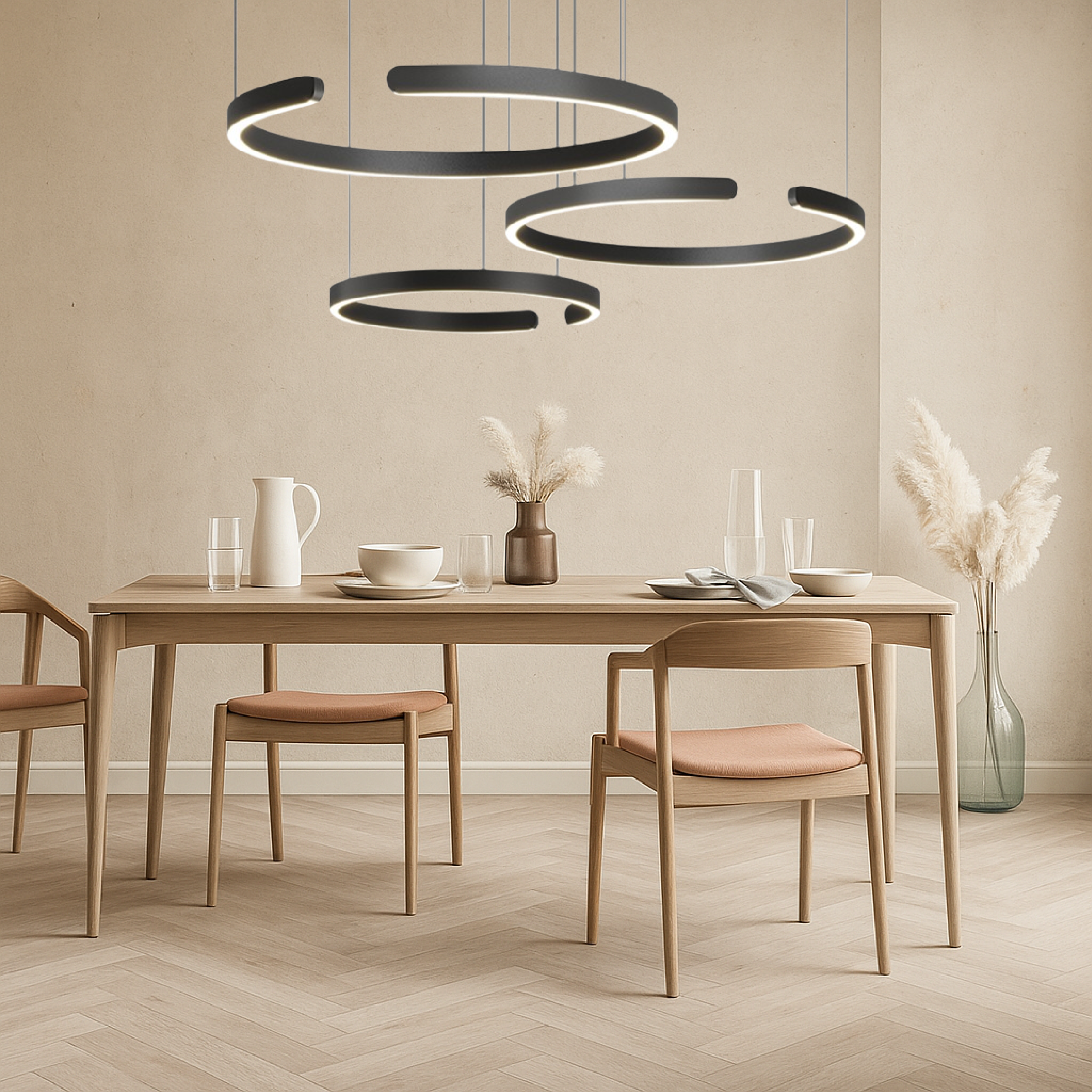 3-Ringe Nordic Pendelleuchte