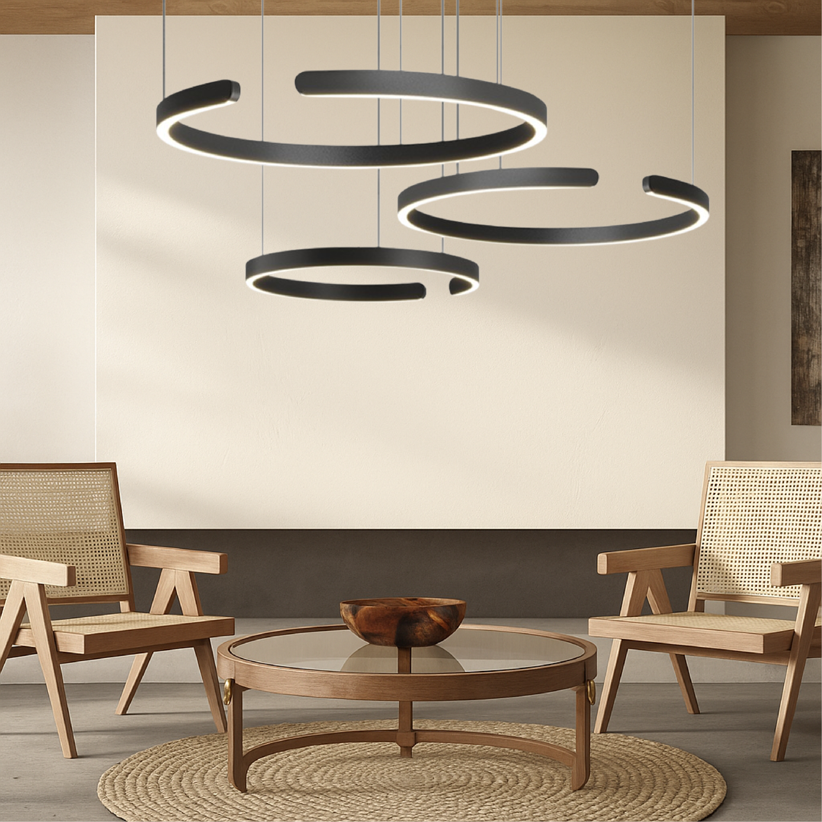3-Ringe Nordic Pendelleuchte
