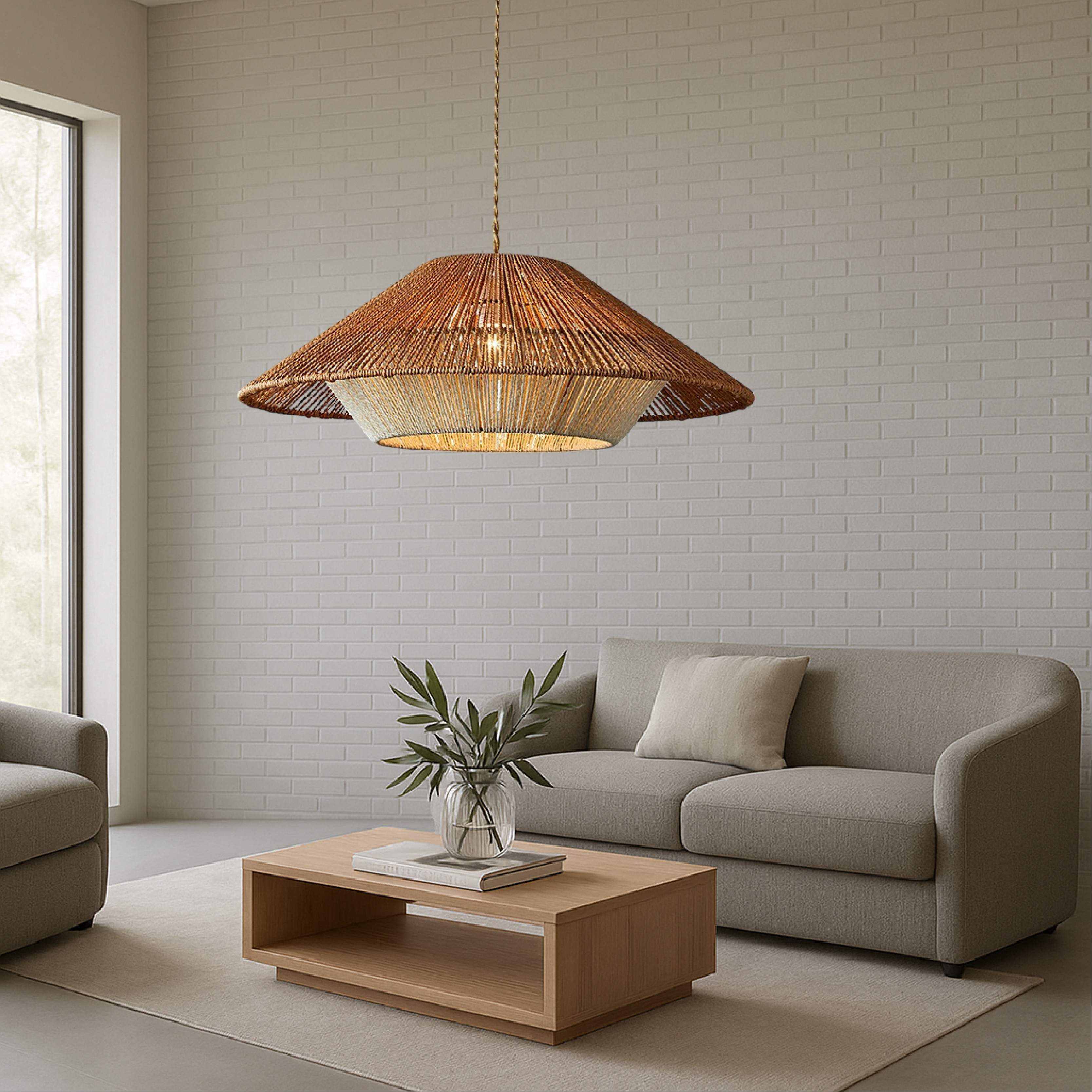 Bamboo Woven Pendelleuchte