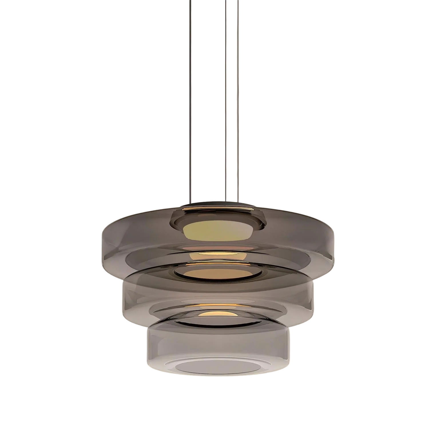 Dänische Glas Bauhaus Pendelleuchte