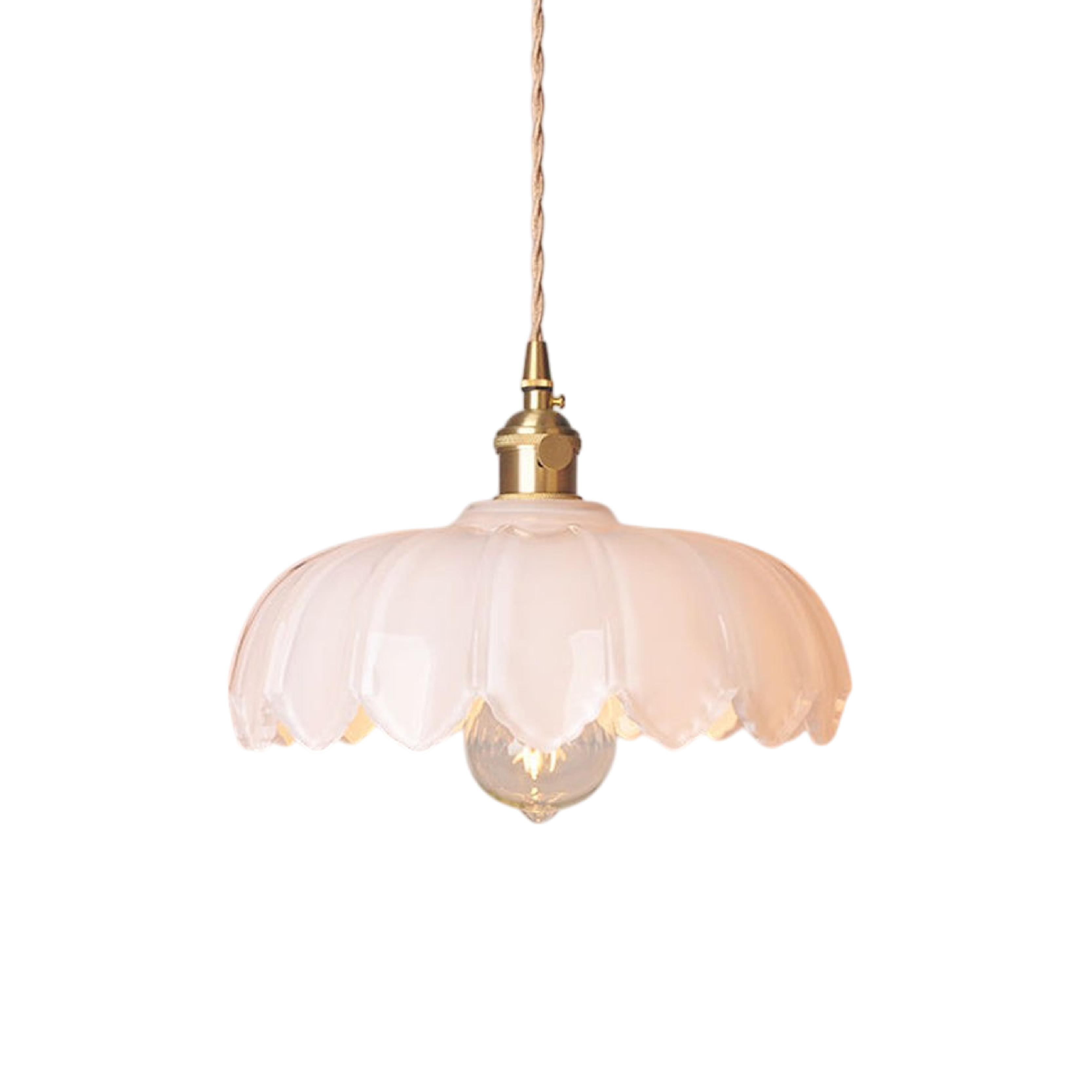 Glasblume Pendelleuchte