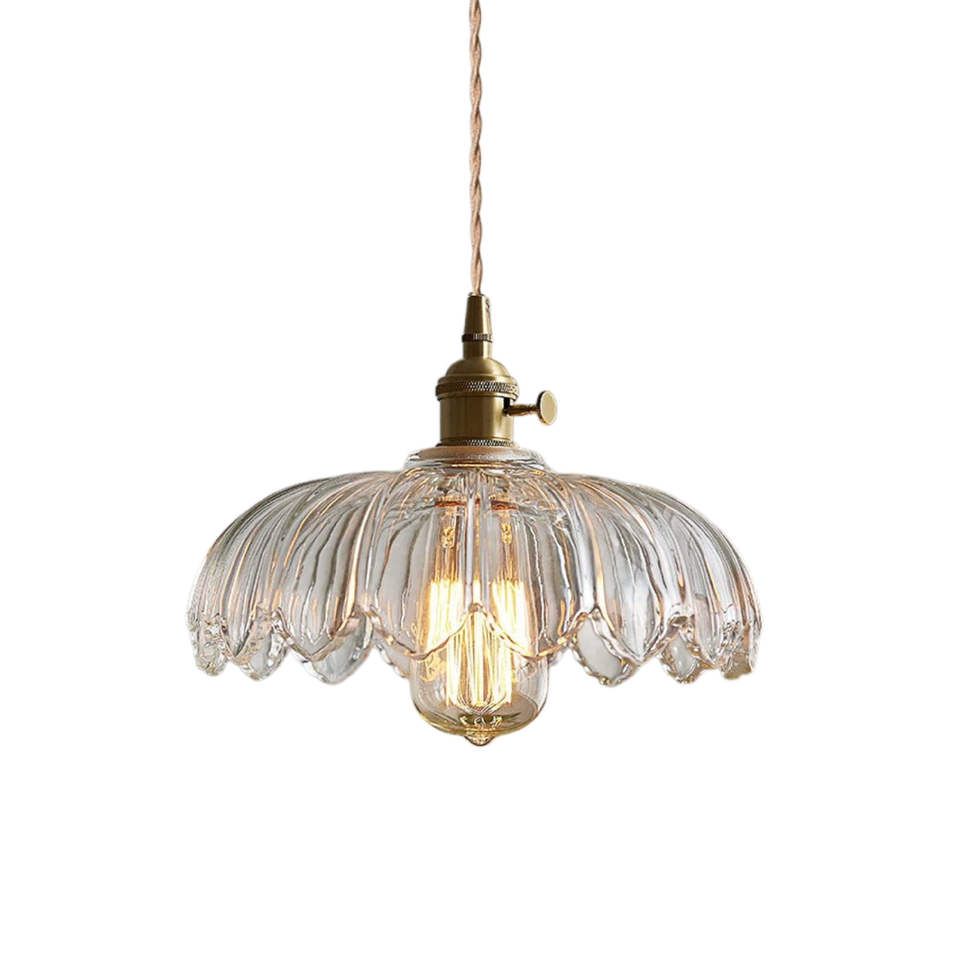 Glasblume Pendelleuchte
