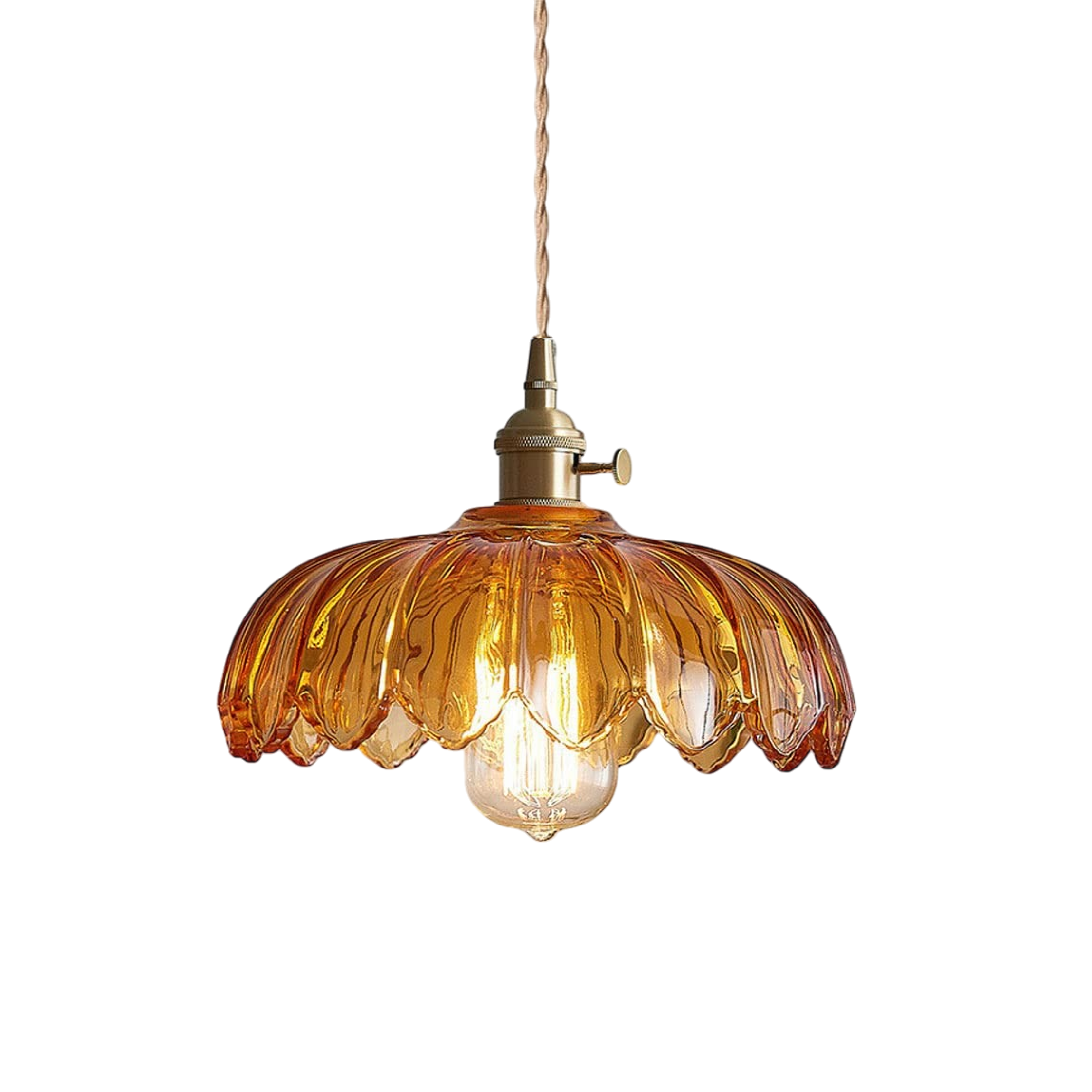 Glasblume Pendelleuchte