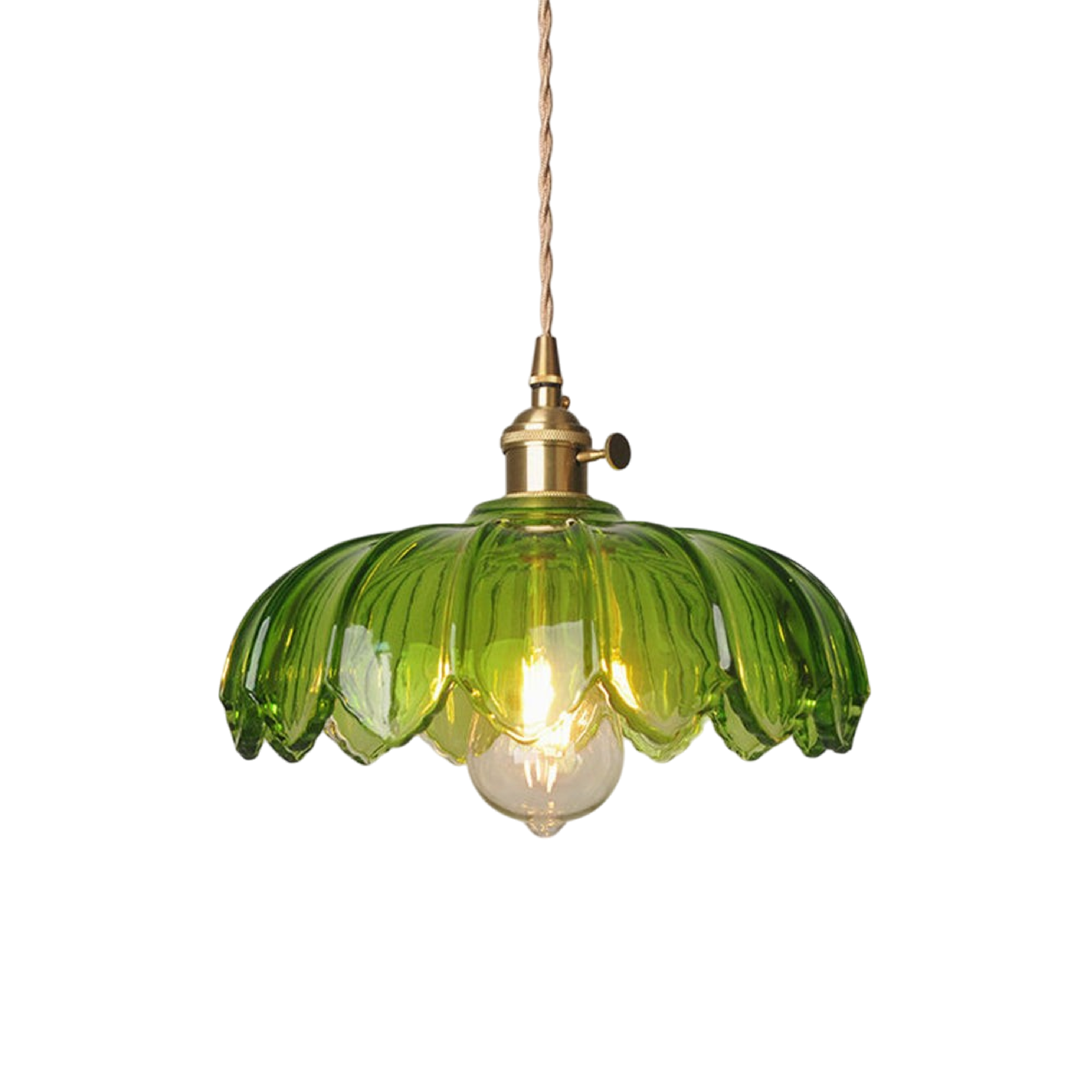 Glasblume Pendelleuchte