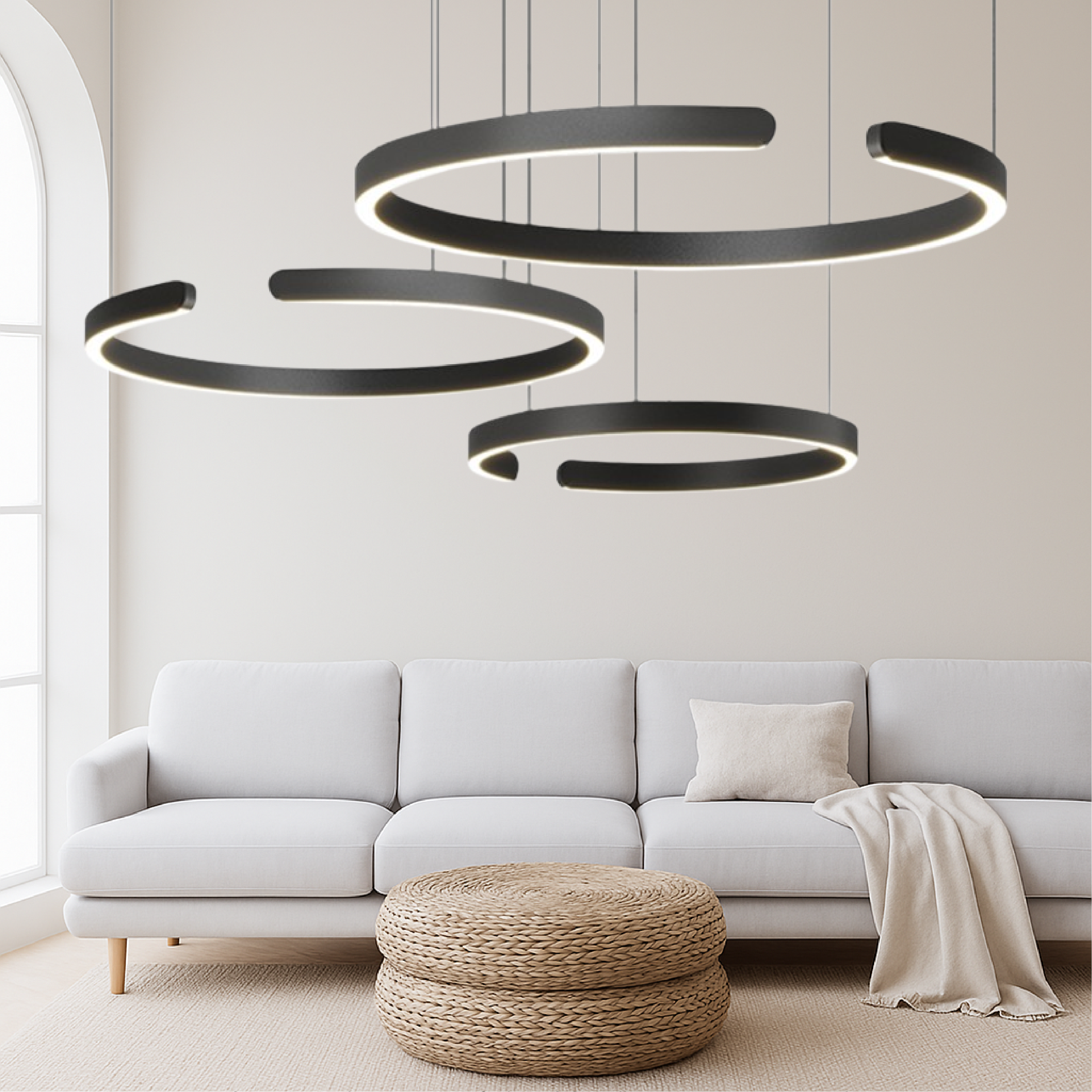 3-Ringe Nordic Pendelleuchte