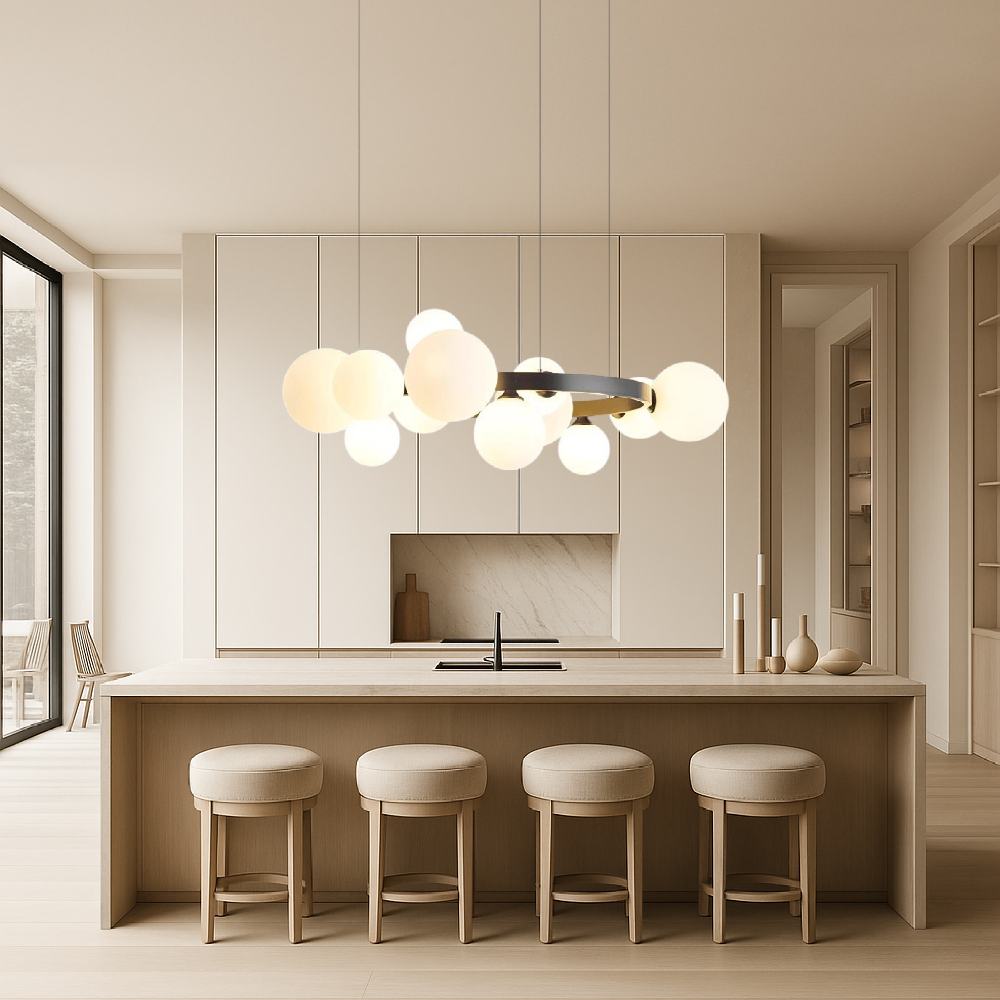 Nordischer Wohnzimmer-Kronleuchter