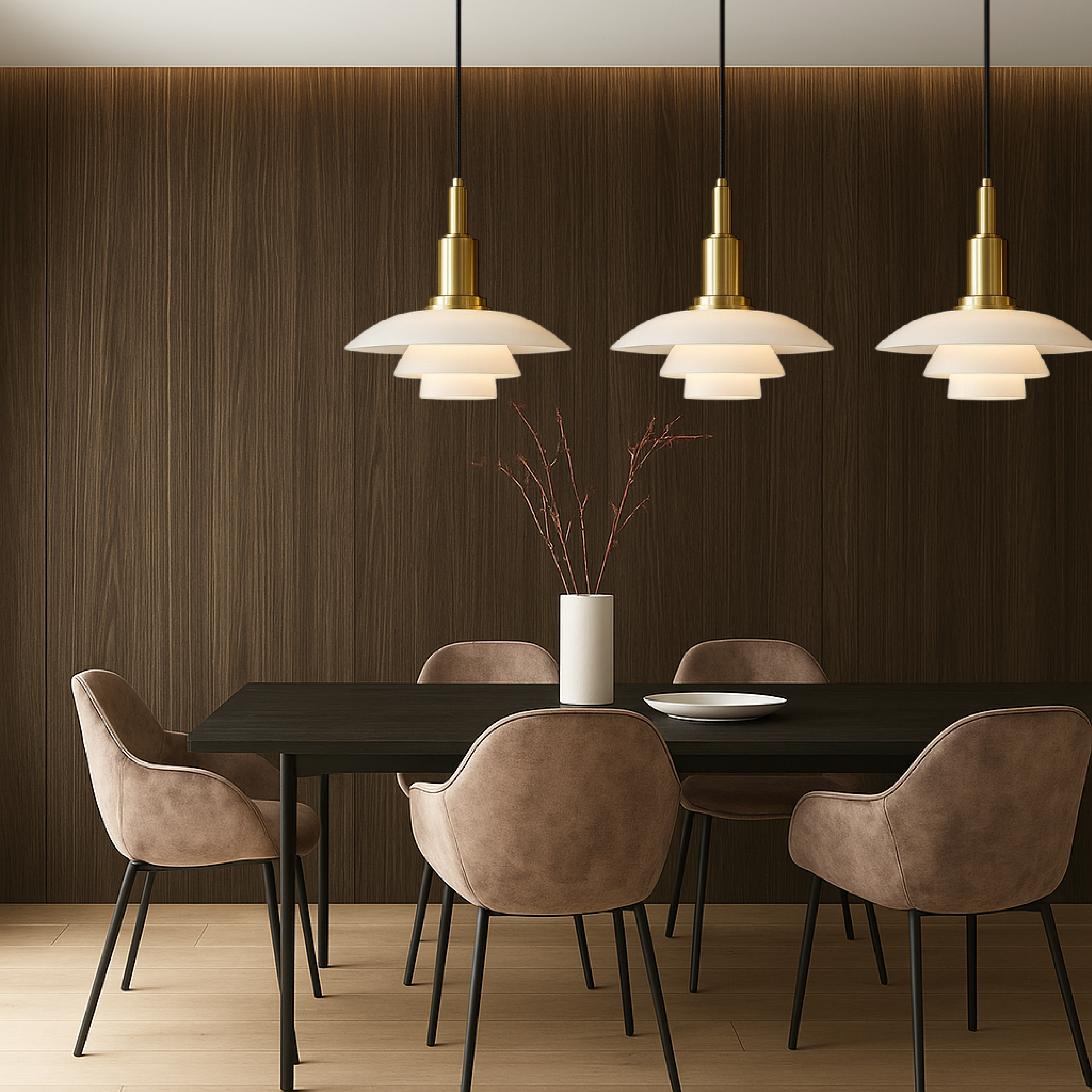 2/3 Kopf Dänische Designer Pendelleuchte