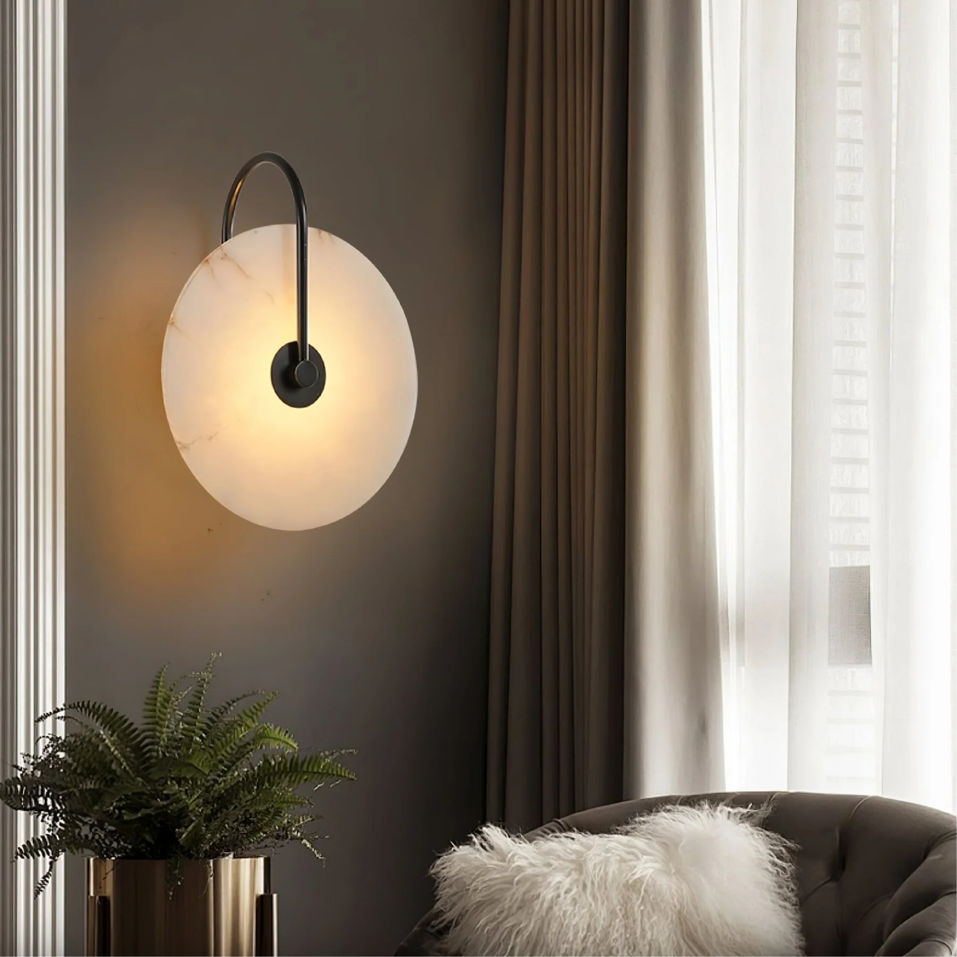 Alab Marmor LED-Wandleuchte