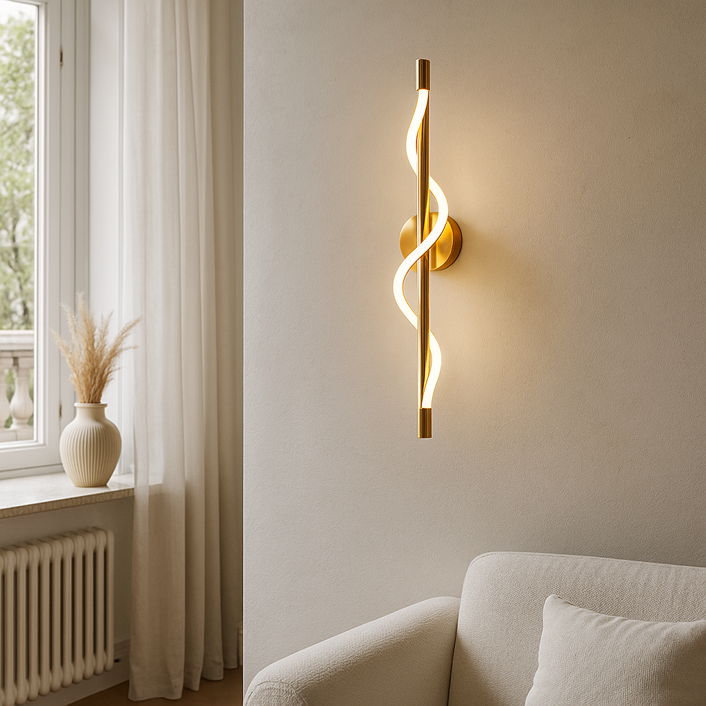 Linear Curve Wandleuchte