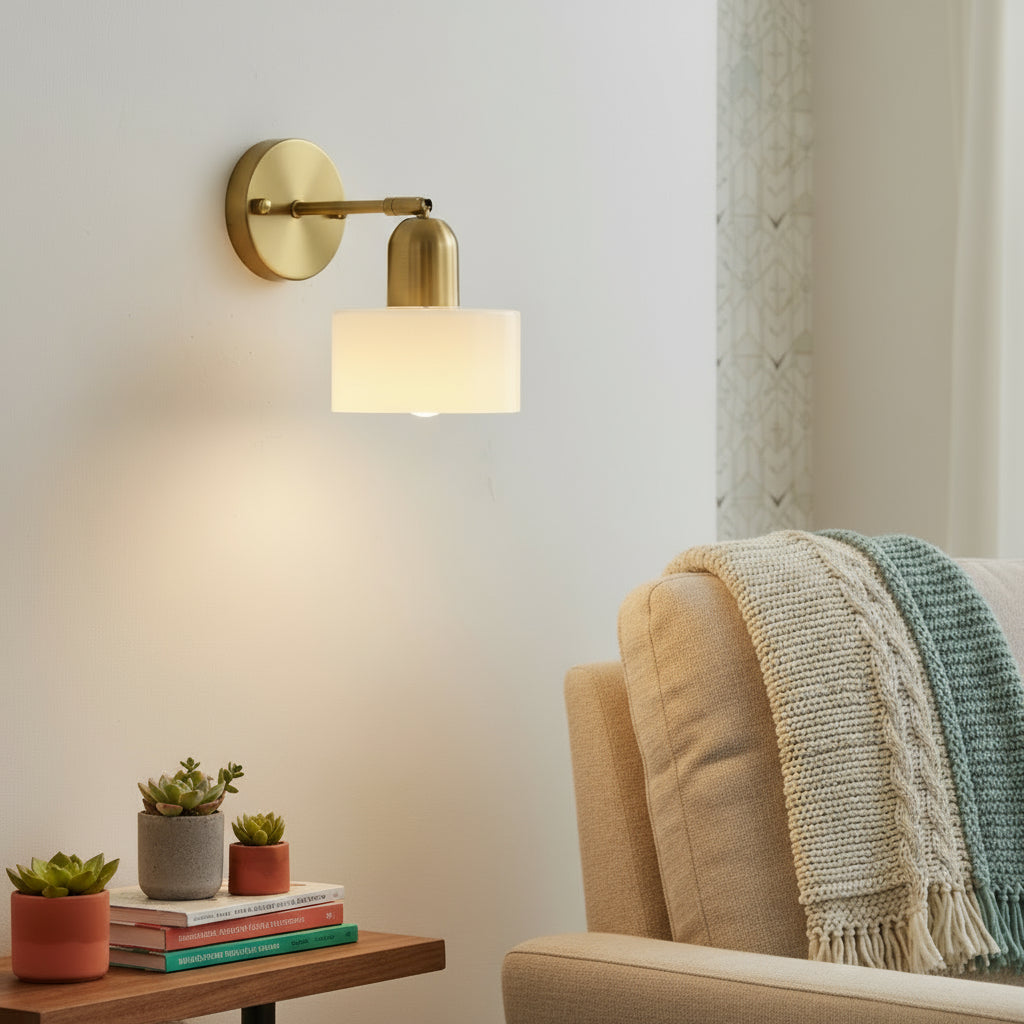 Farbiges Glas Bauhaus Wandleuchte