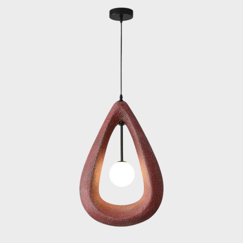 Japandi Oval Pendelleuchte