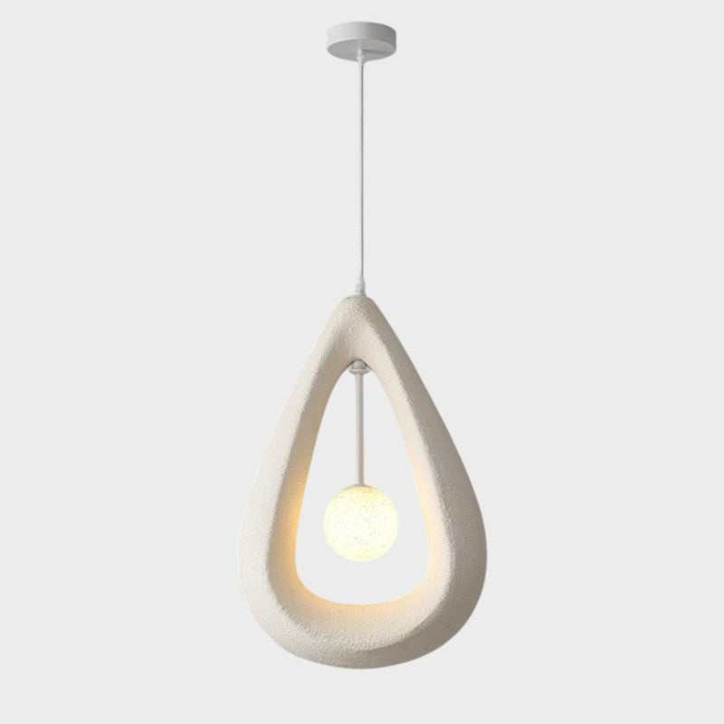 Japandi Oval Pendelleuchte