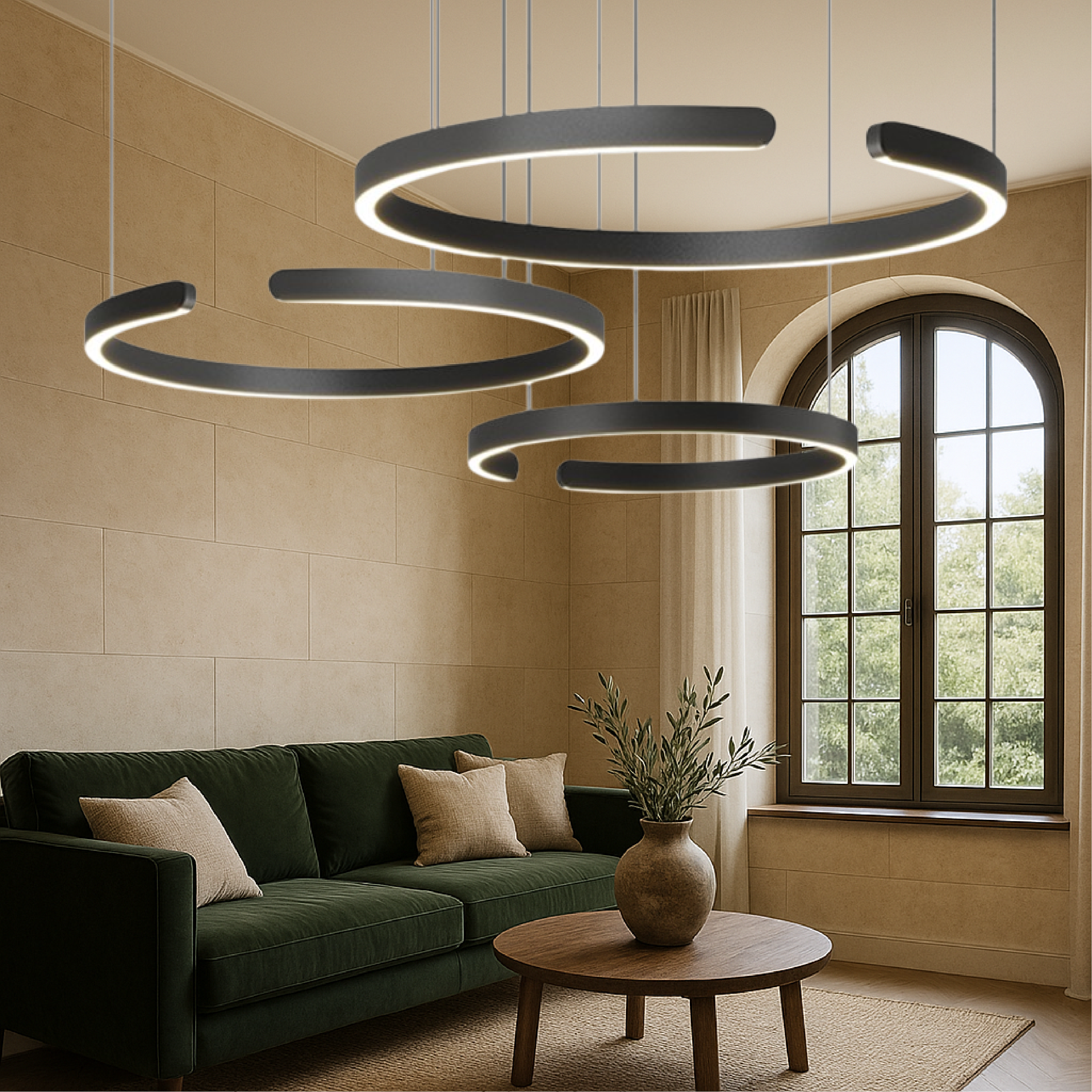 3-Ringe Nordic Pendelleuchte