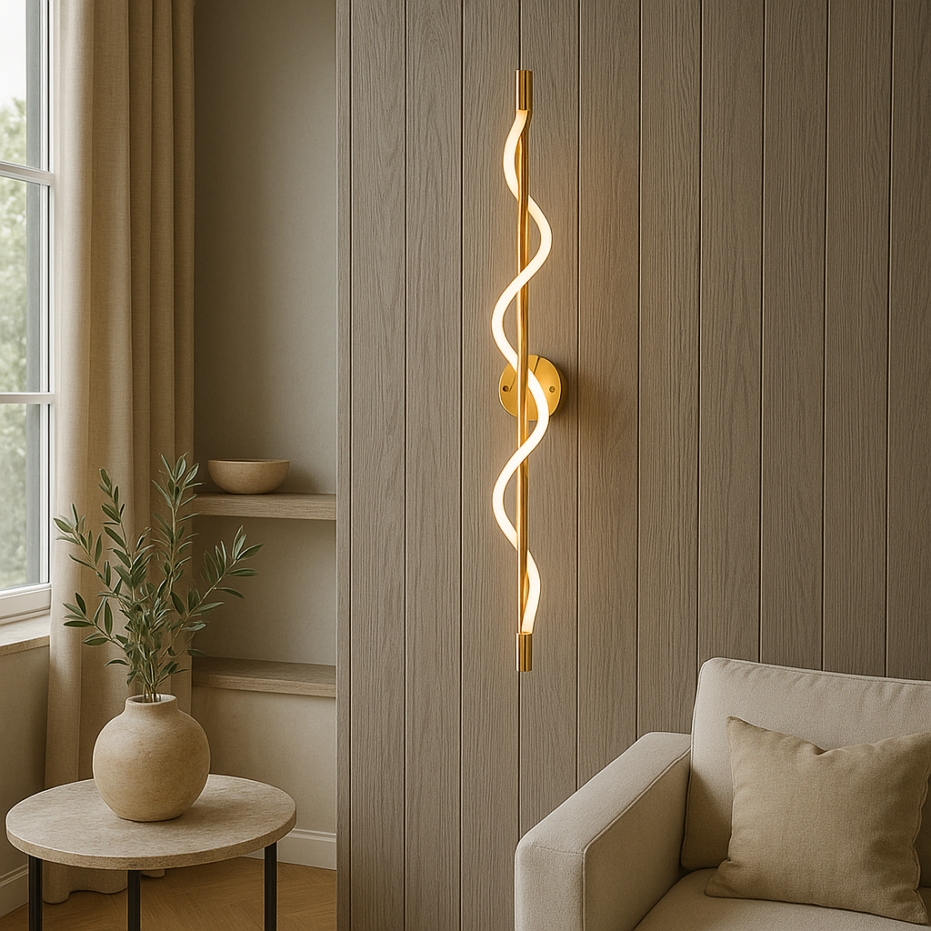 Linear Curve Wandleuchte