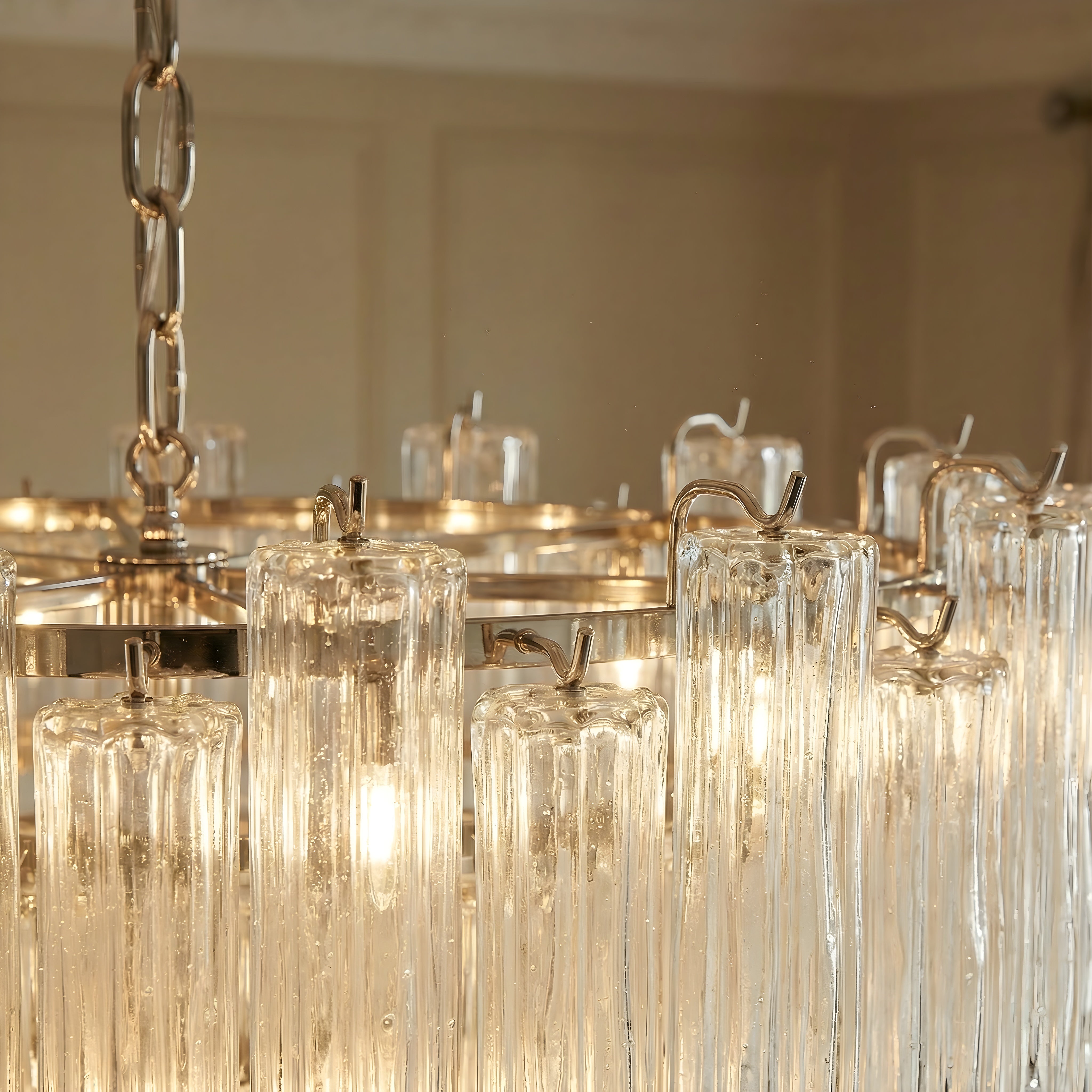 Französischer Glas-Kronleuchter