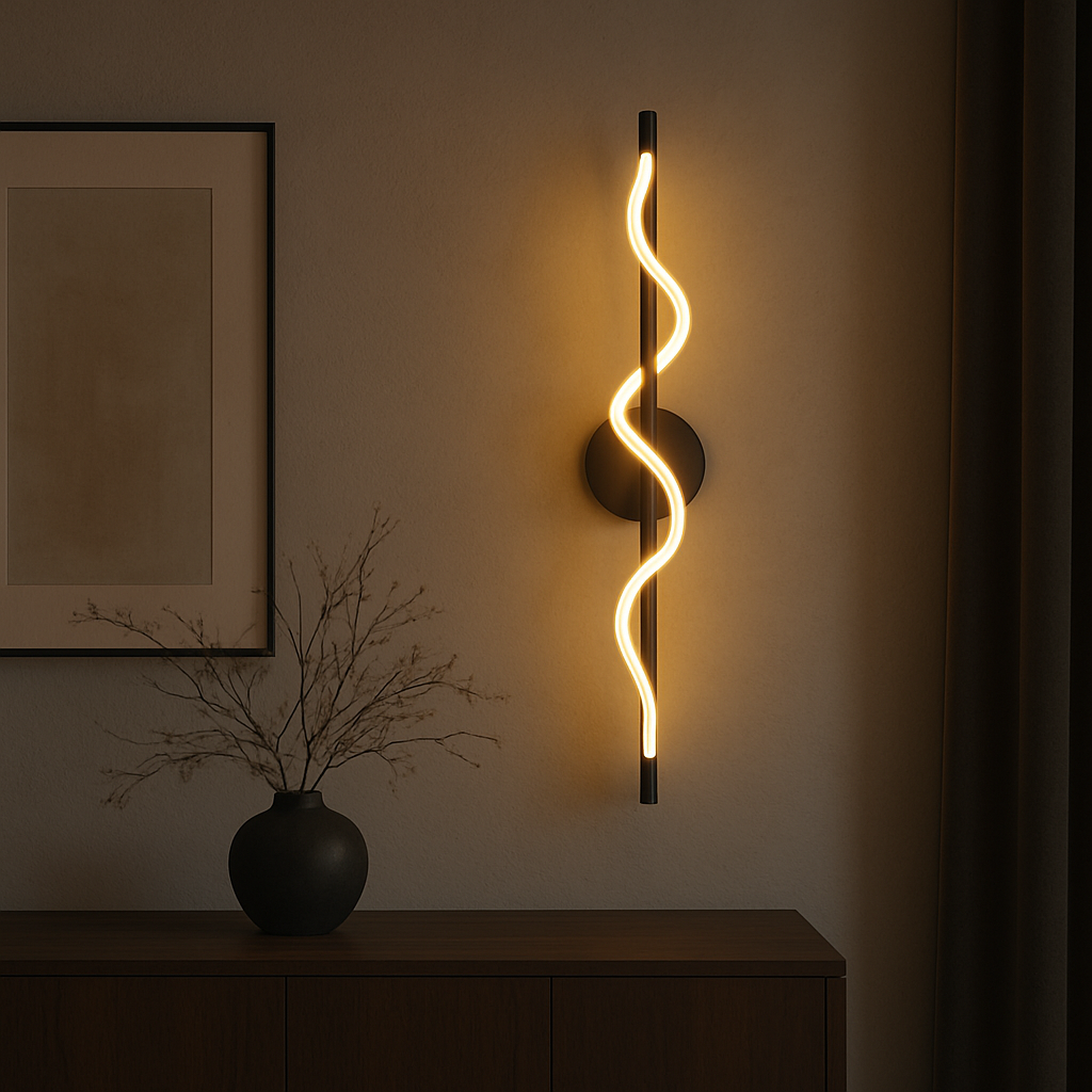 Linear Curve Wandleuchte