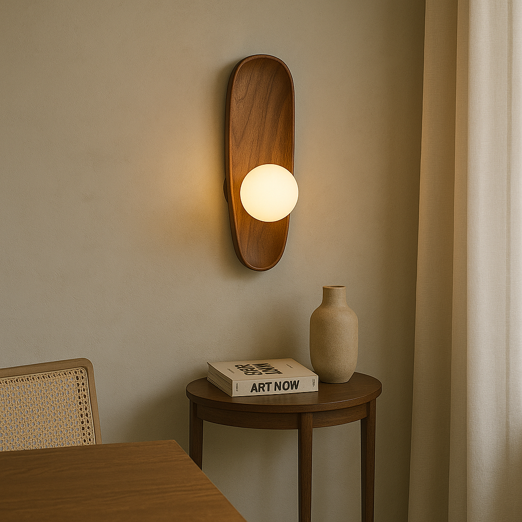 Mirdor Wandleuchte aus Holz