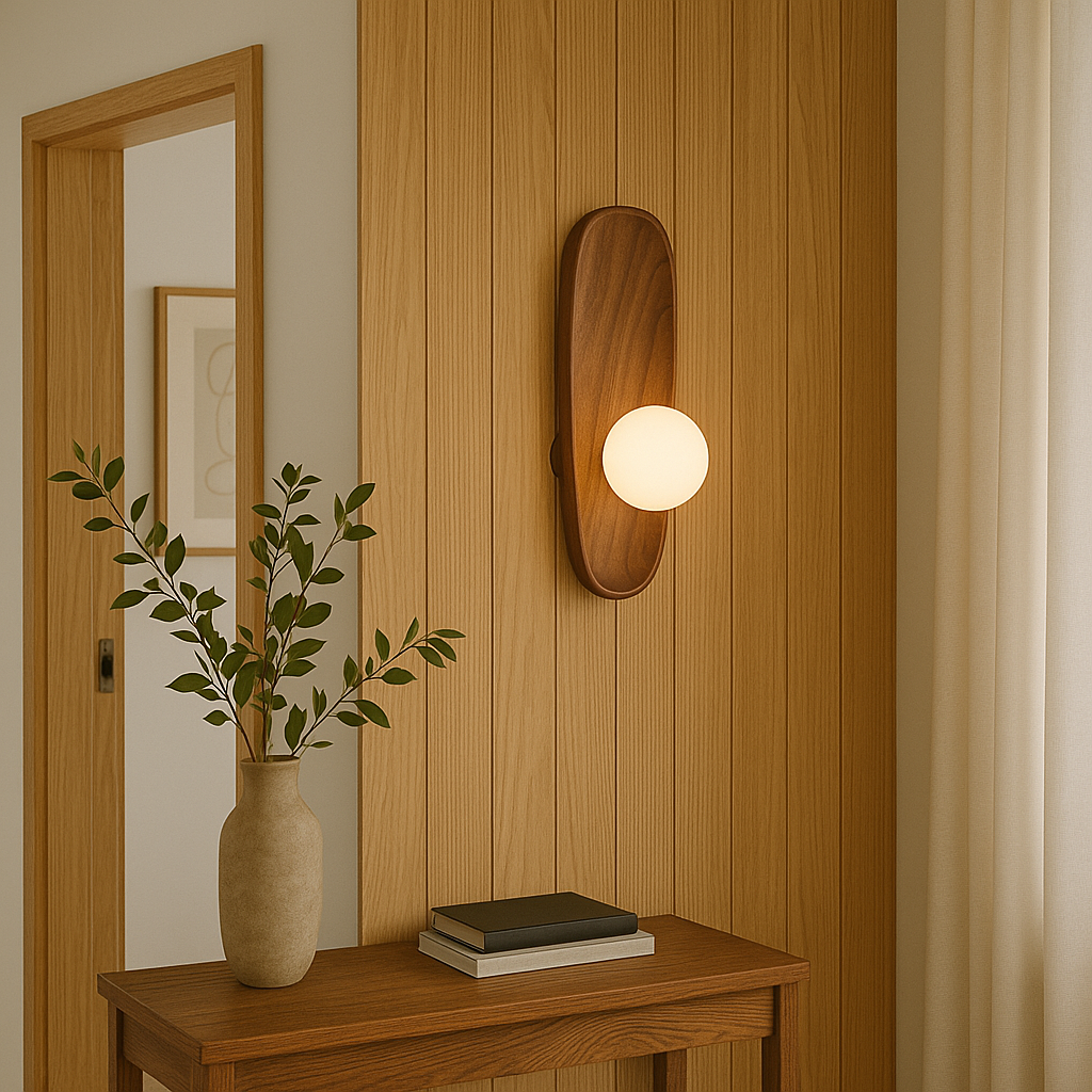 Mirdor Wandleuchte aus Holz