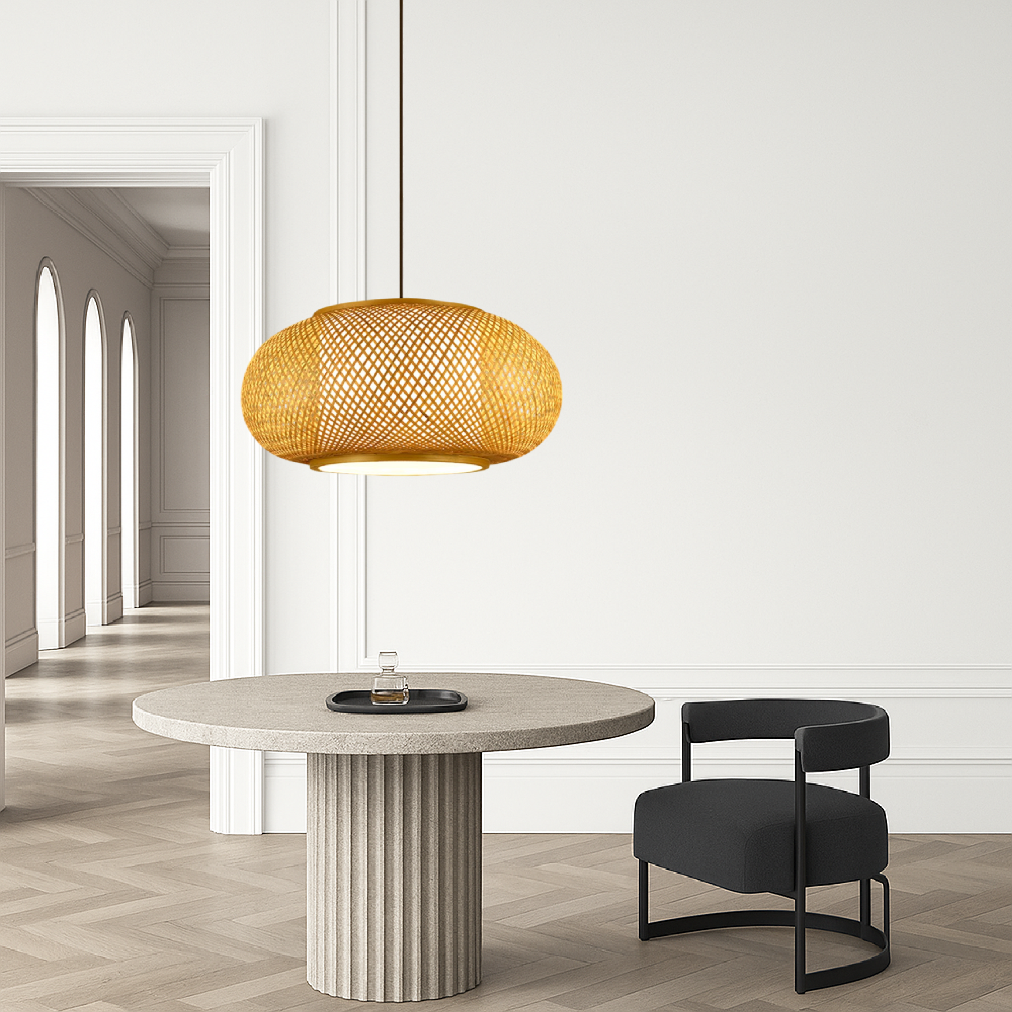 Hansens Bamboo Pendelleuchte