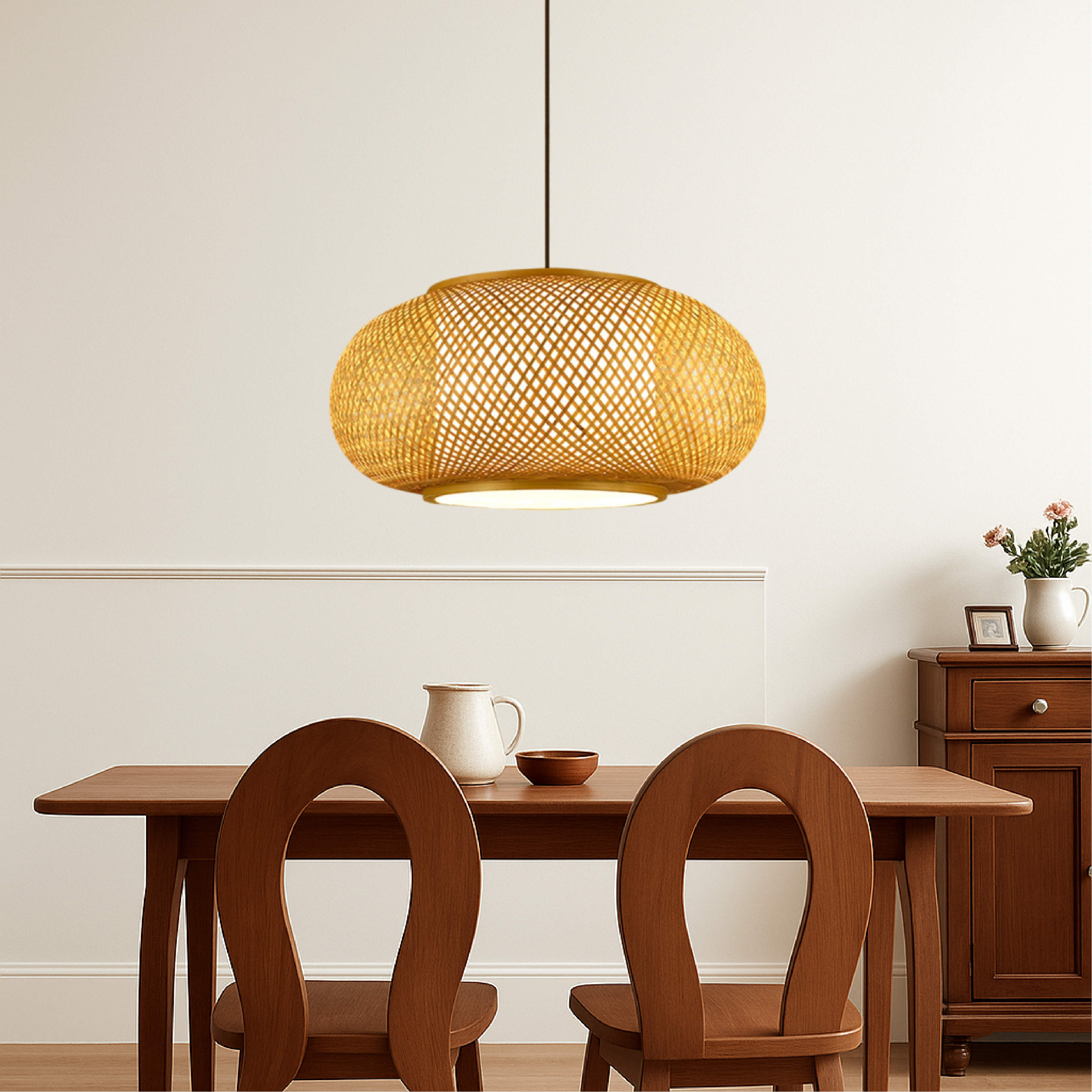 Hansens Bamboo Pendelleuchte