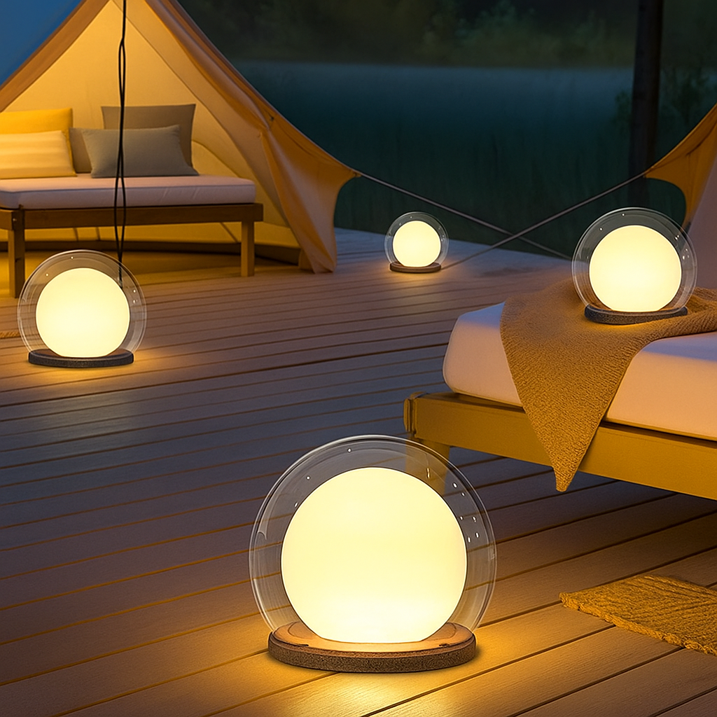 Solar-Säulen-Mondlampe