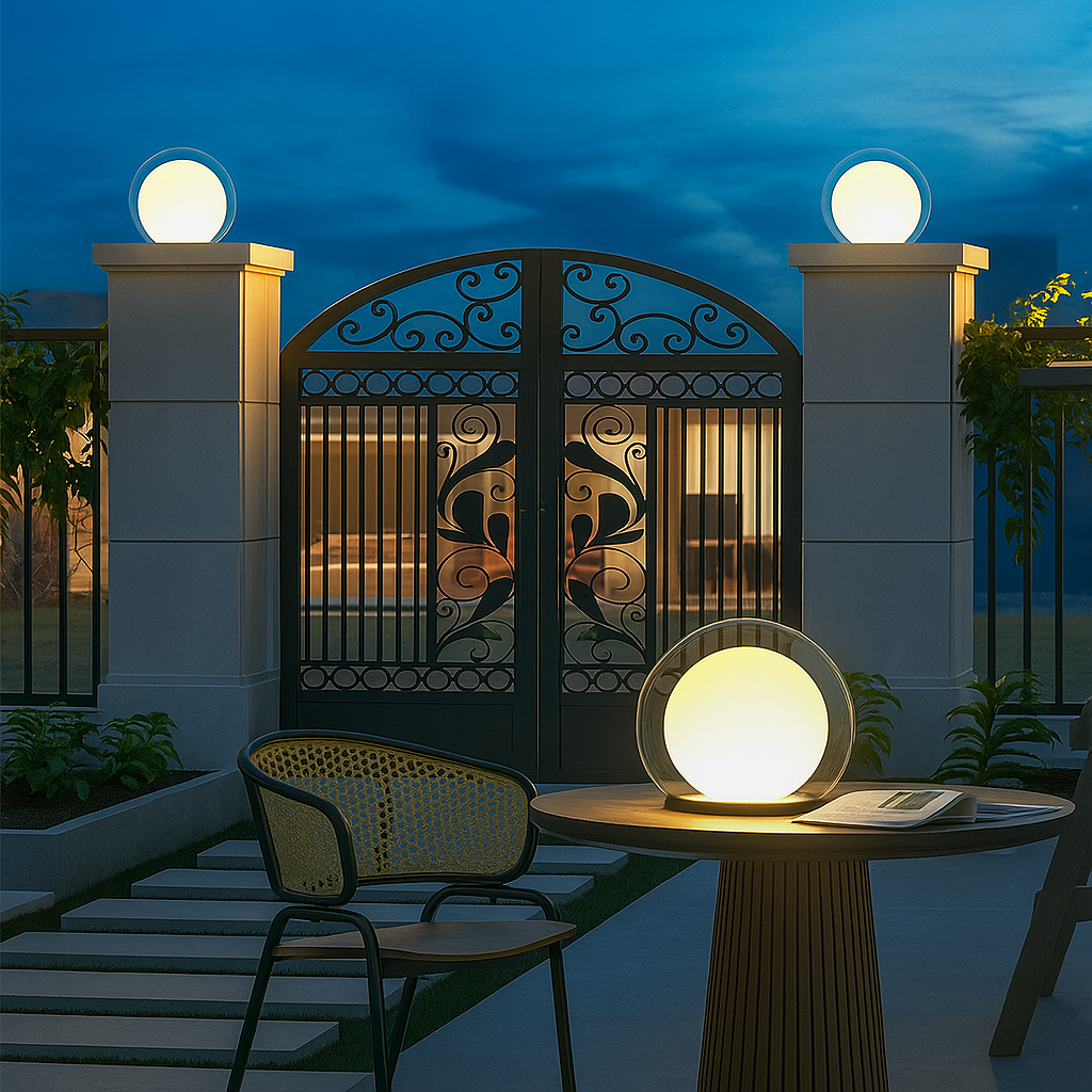 Solar-Säulen-Mondlampe