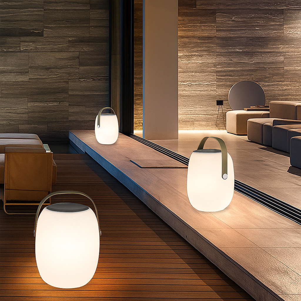 Tragbare Terrassen-Solarlampe