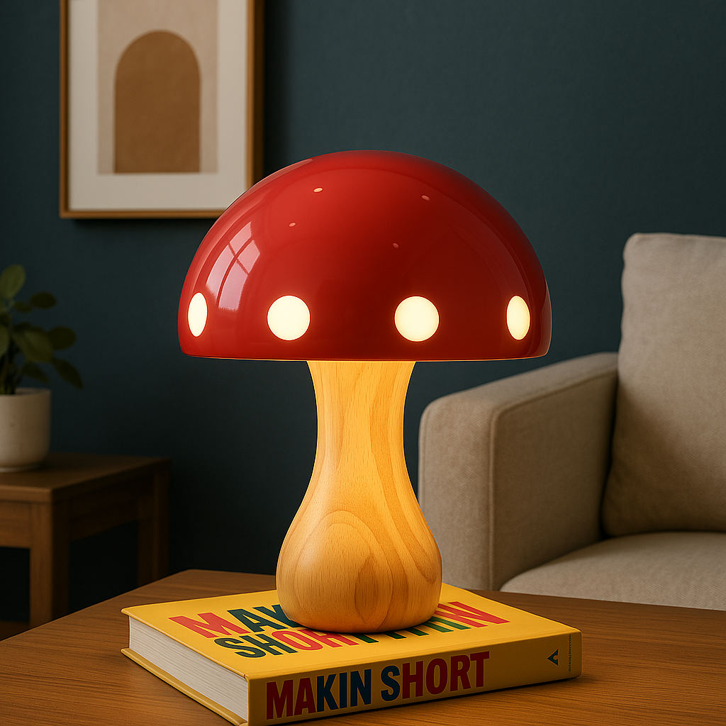 Pilz-Tischlampe