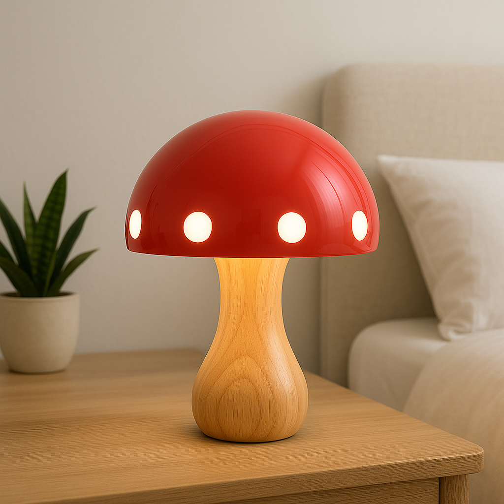 Pilz-Tischlampe