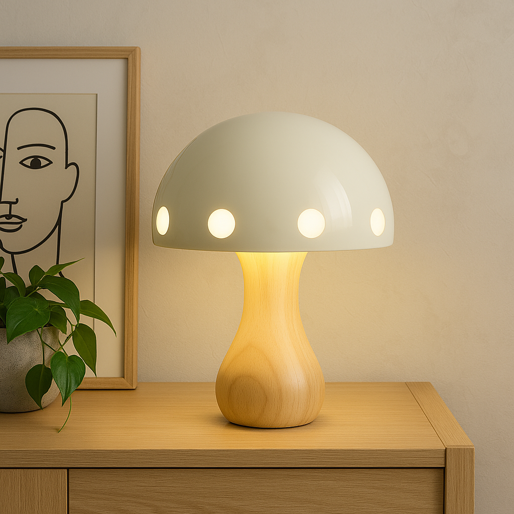 Pilz-Tischlampe