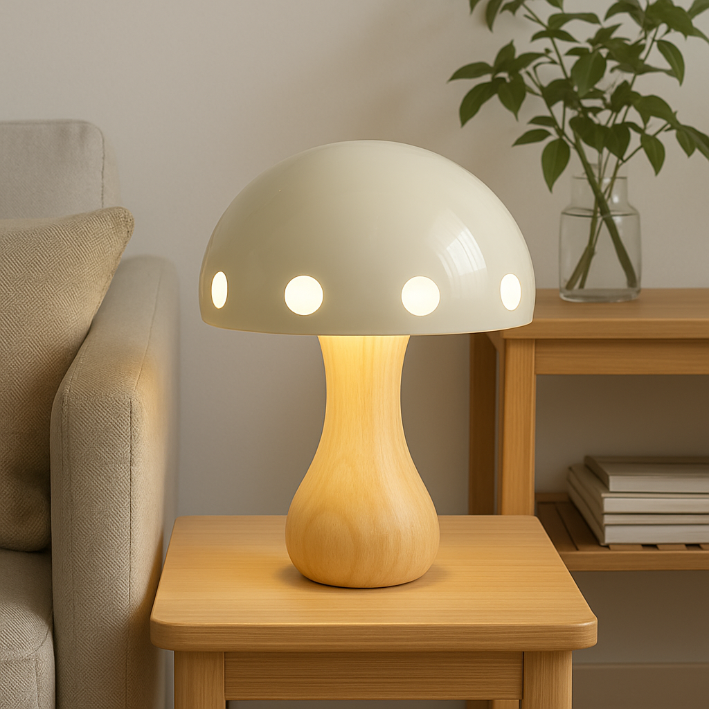 Pilz-Tischlampe