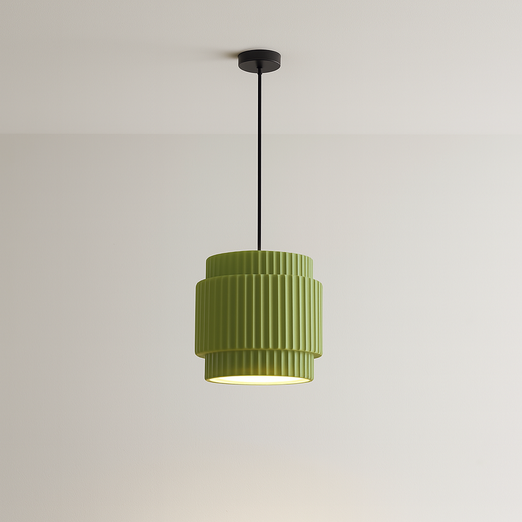 Keramische farbige Pendelleuchte