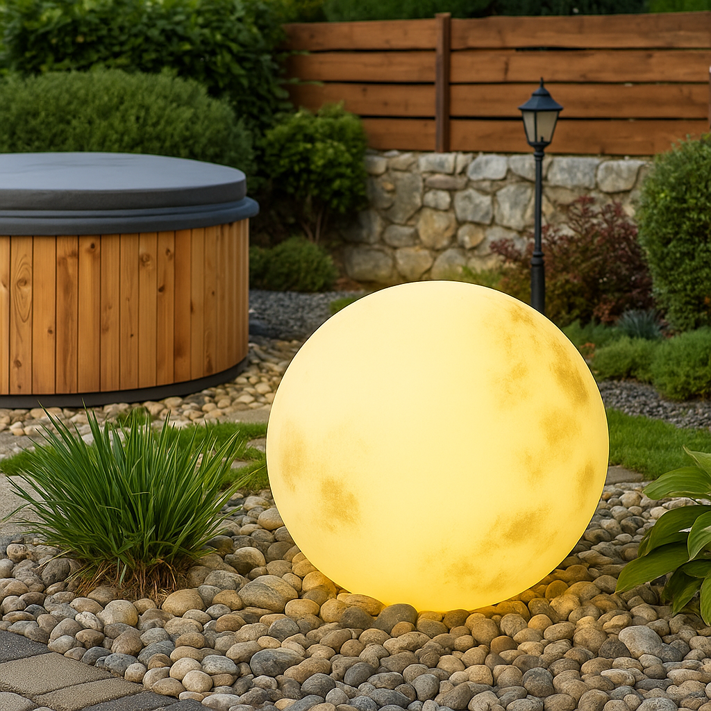 Garten Solarbetriebene Mondlampe