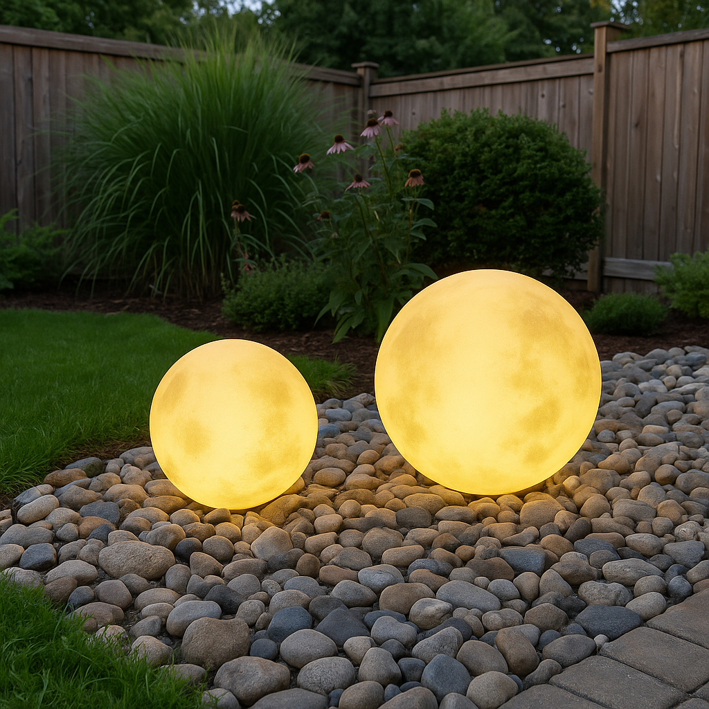 Garten Solarbetriebene Mondlampe