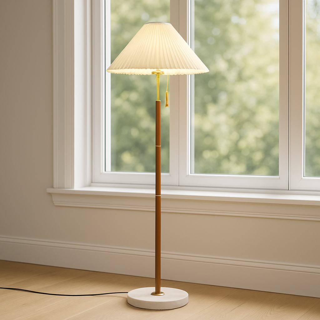 Yrus Vintage Stehlampe aus Holz