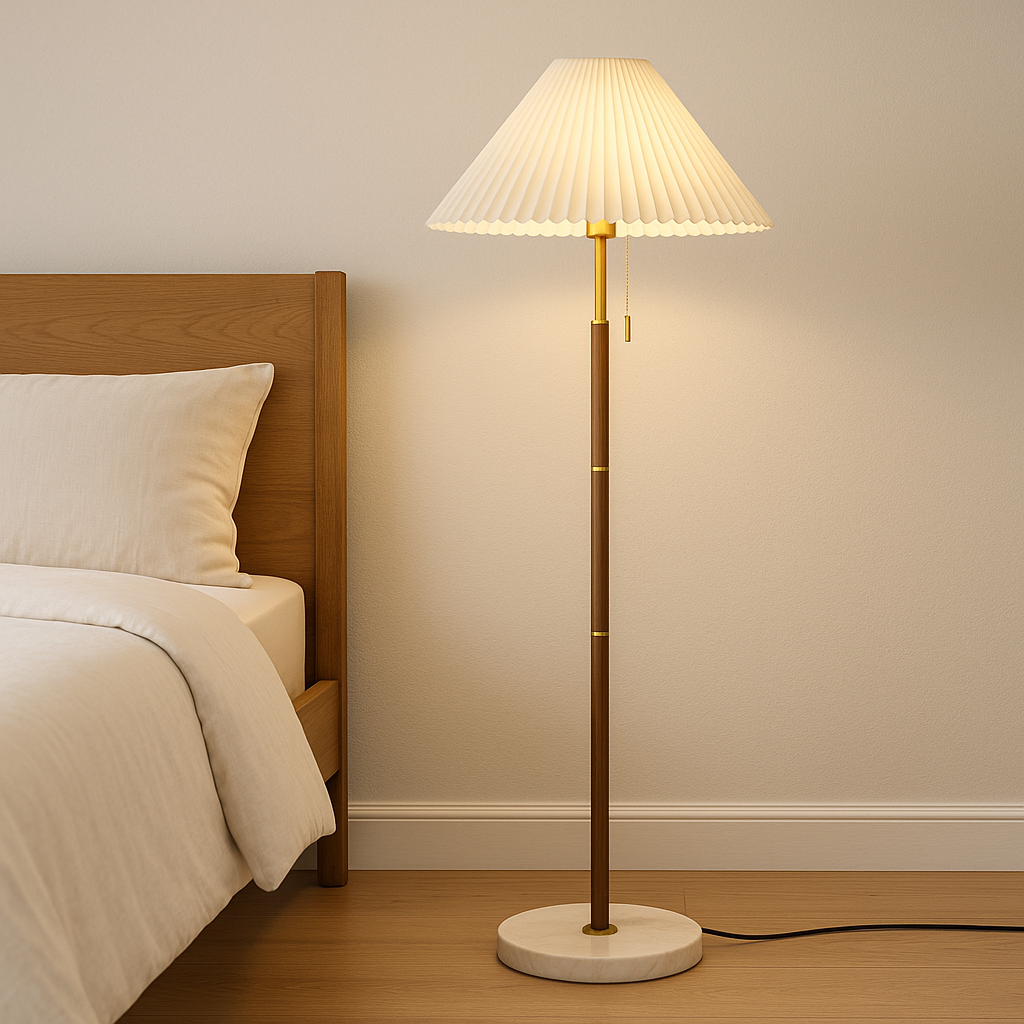 Yrus Vintage Stehlampe aus Holz