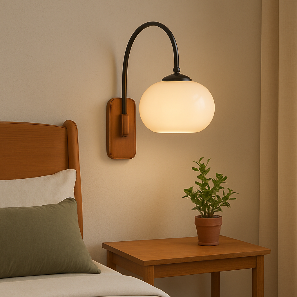 Bauhaus Drehbare Wandleuchte Khaki