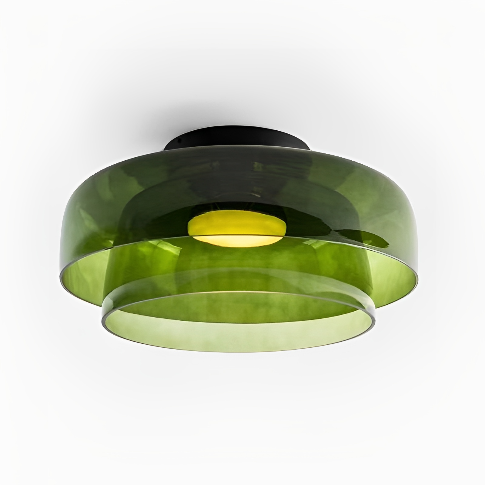 Nordische Bauhaus-Glas-Pendelleuchte in Schichten