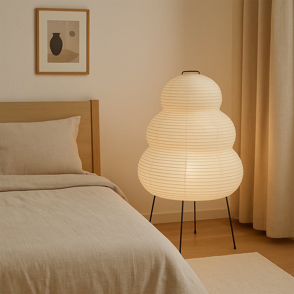 Tischlampe aus Reispapier